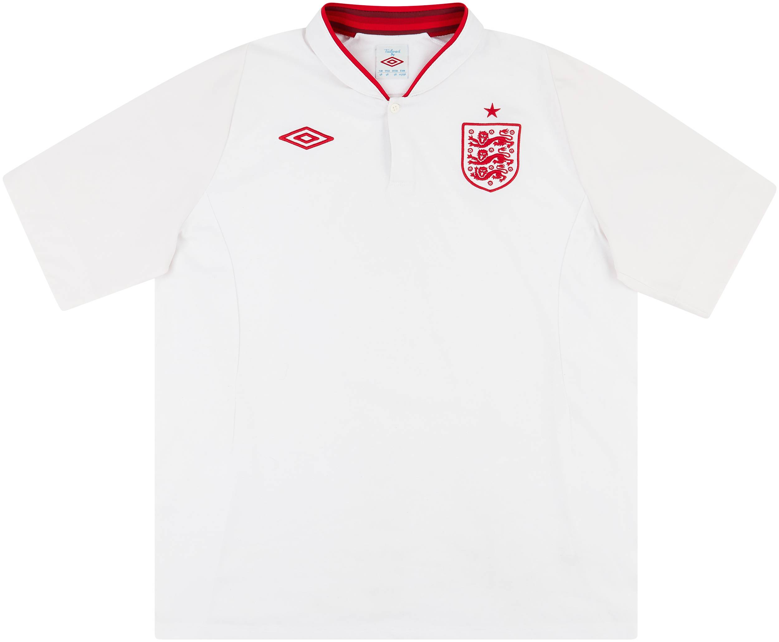 2012-13 England Home Shirt - Excellent 9/10 - (XL)