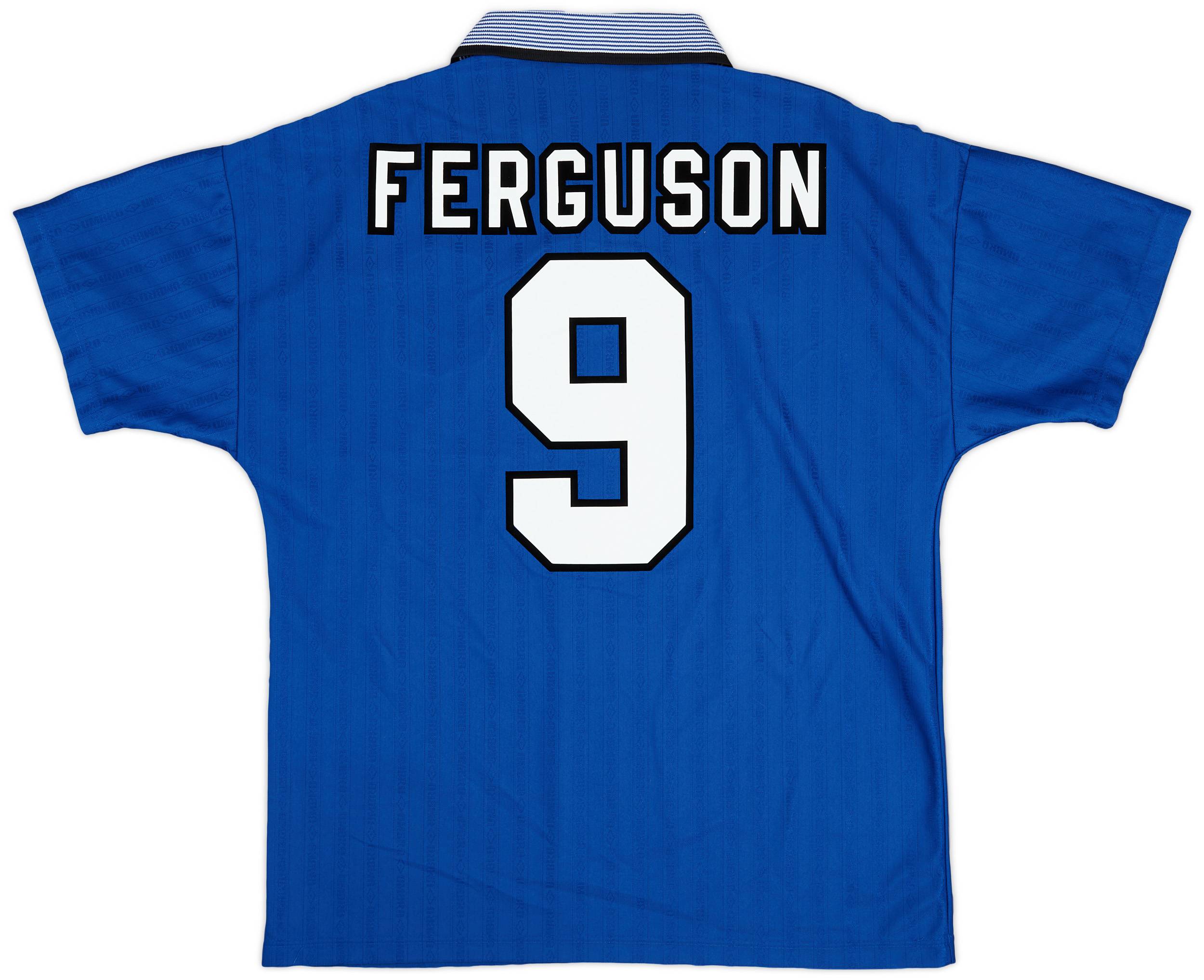 1995-97 Everton Home Shirt Ferguson #9 - 9/10 - (L)