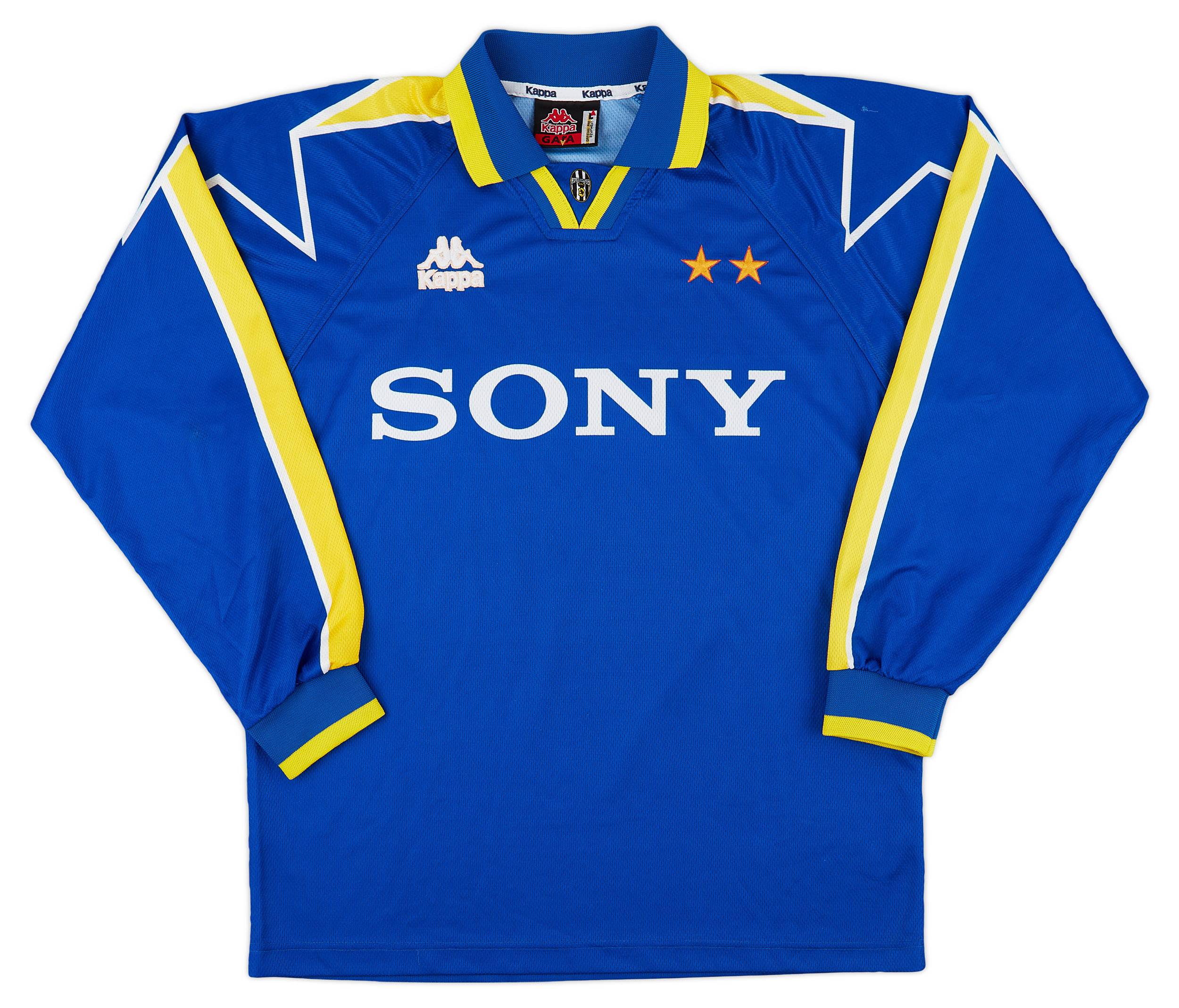 Kappa サッカーシャツ SONY 青 1997-98 Juventus Third Shirt (L)