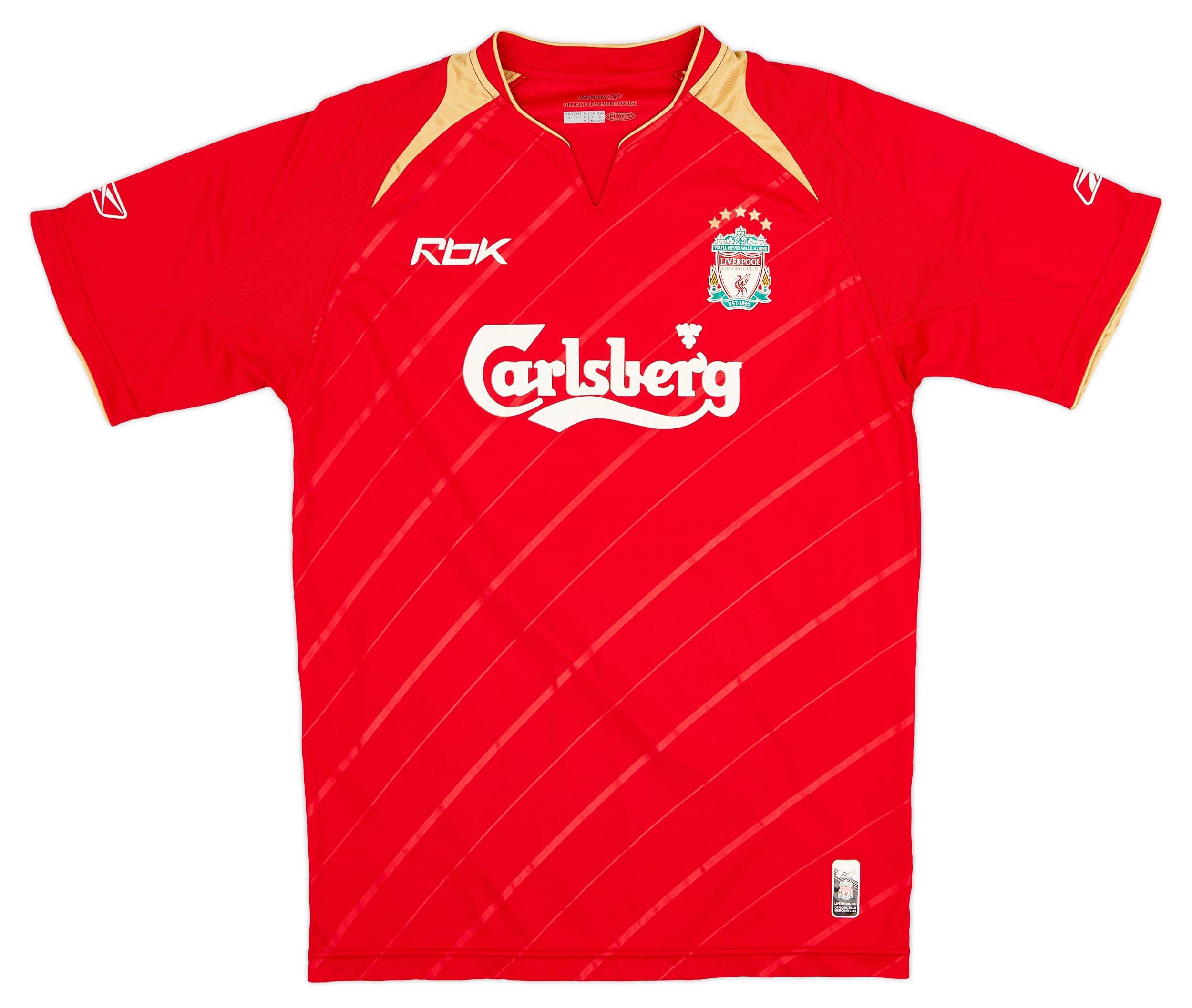 2005-06 Liverpool CL Home Shirt - 6/10 - (S)