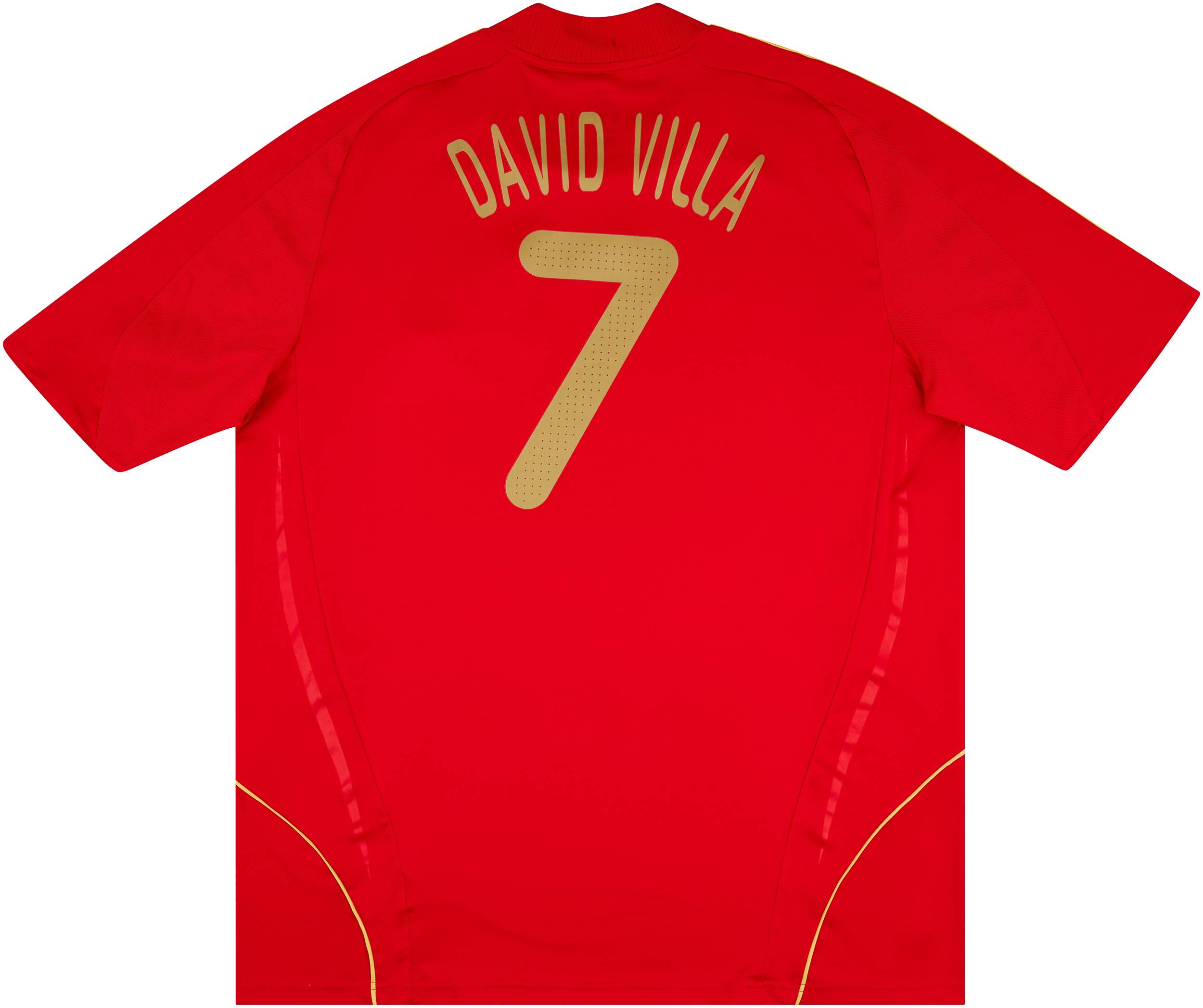 2007 09 Spain Home Shirt David Villa 7 Excellent 9 10 XXL