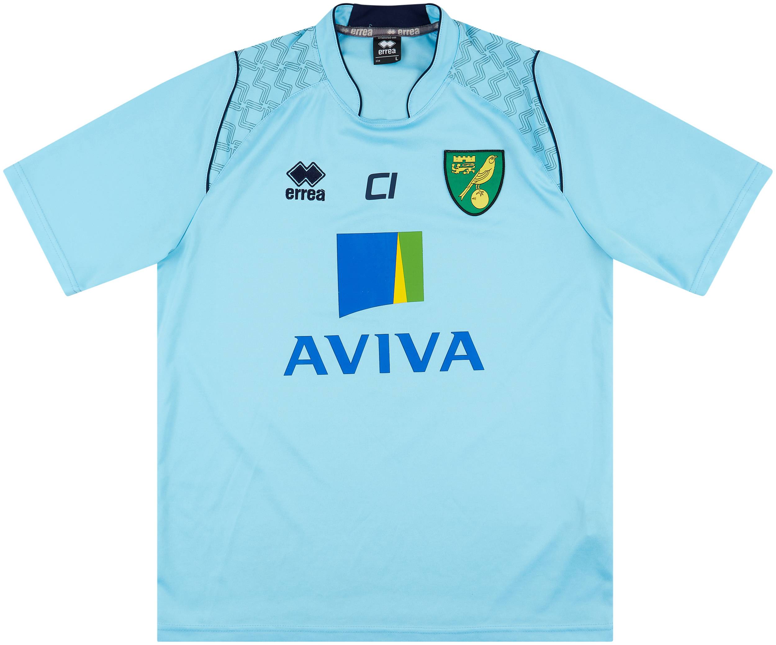 2013-14 Norwich Staff Issue Errea Training Shirt - 7/10 - (L)