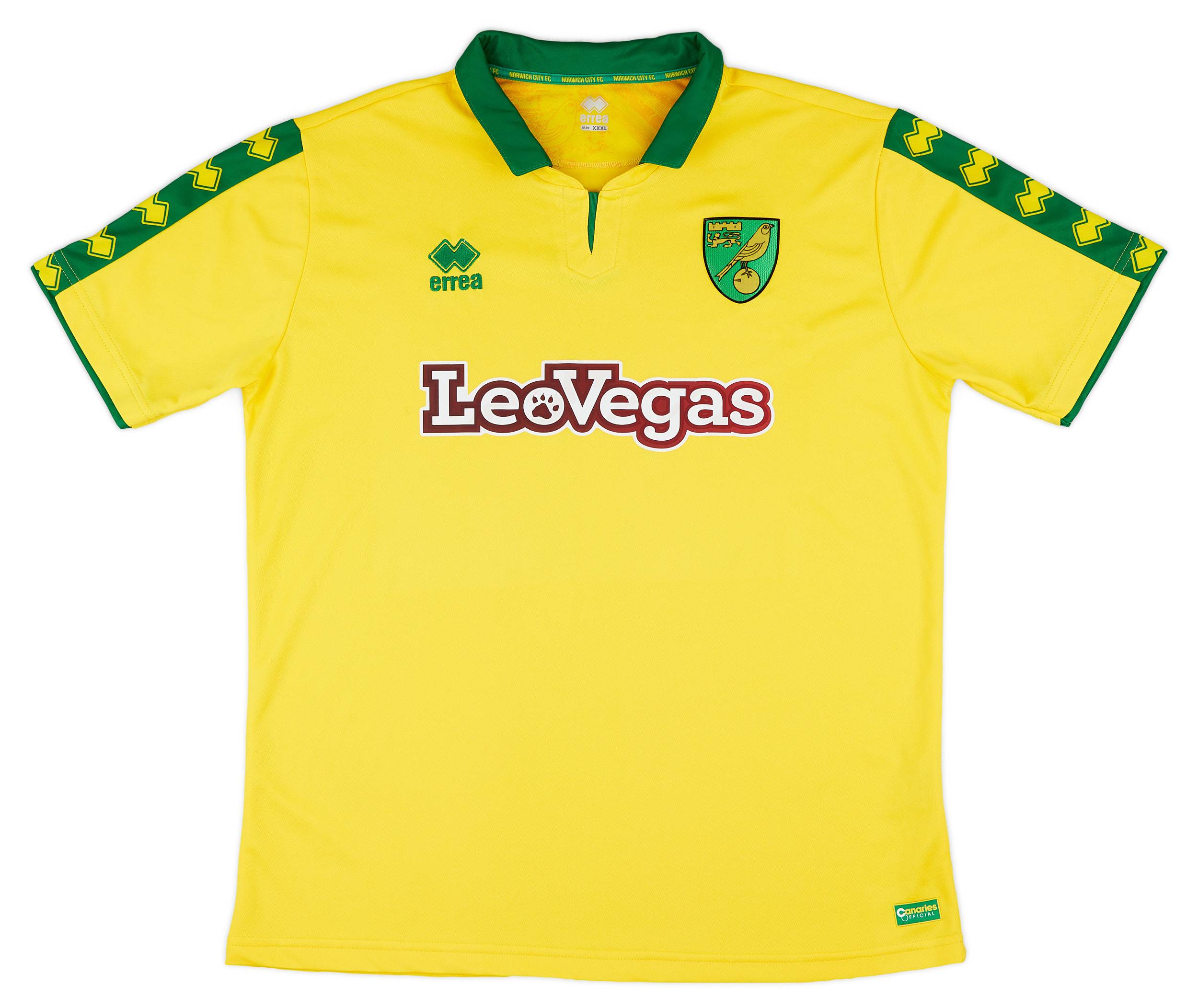 2017-18 Norwich Home Shirt - 8/10 - (3XL)