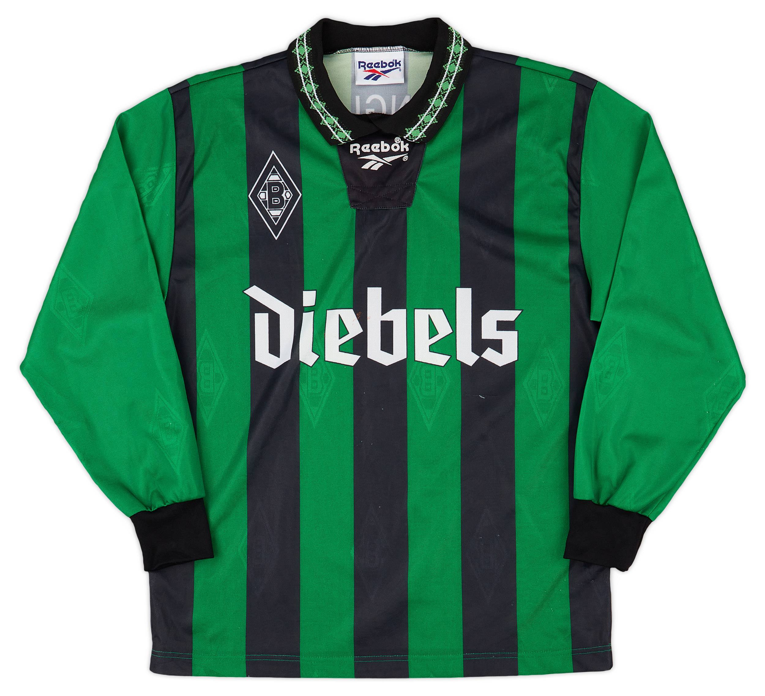 1995-96 Borussia Monchengladbach Away L/S Shirt - 8/10 - (S)