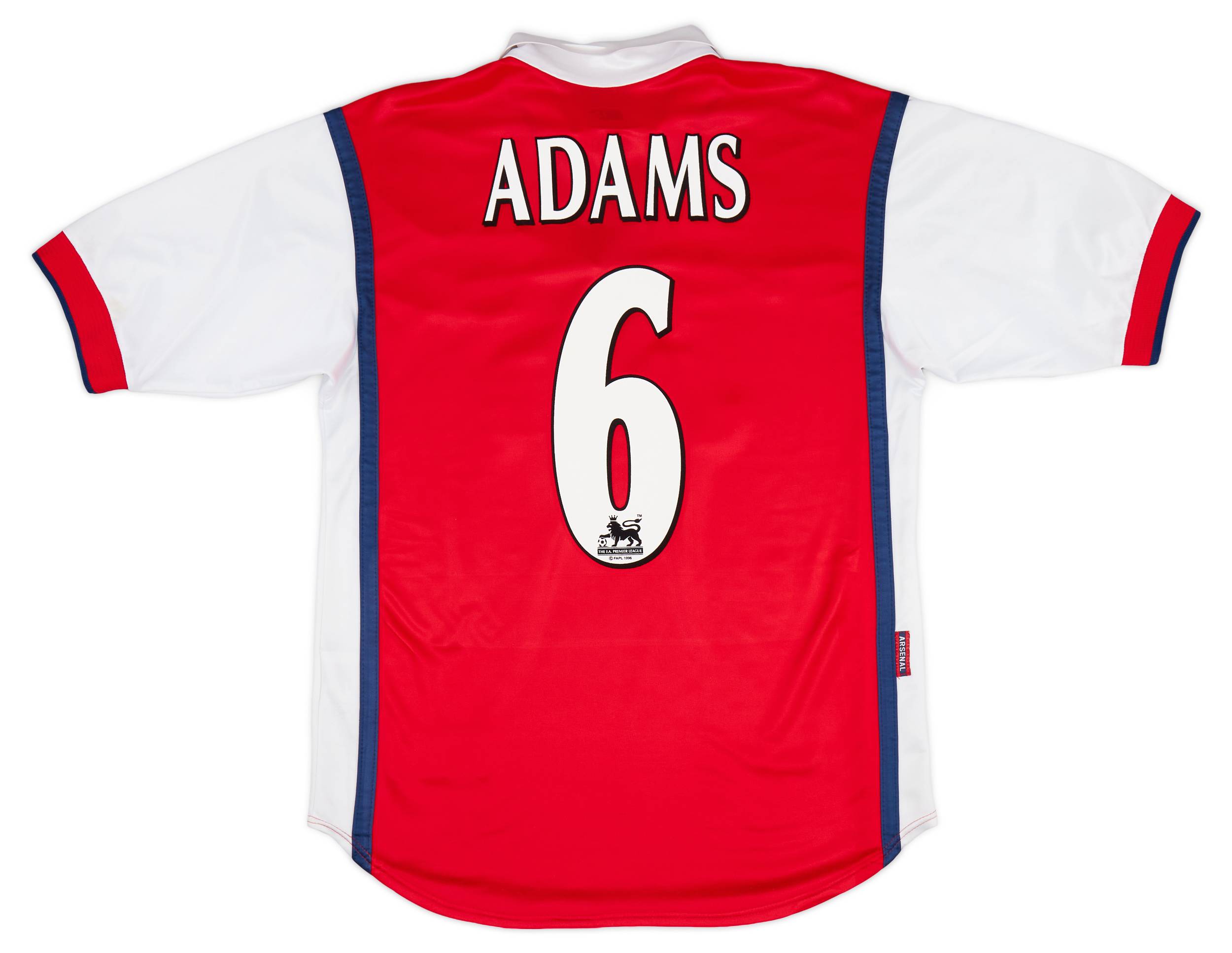 1998 99 Arsenal Home Shirt Adams 6 Very Good 6 10 S