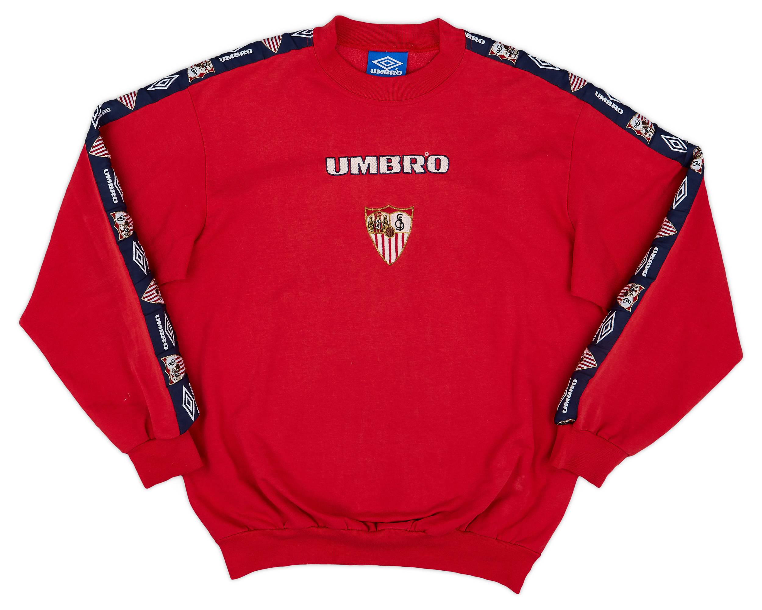 1998 00 Sevilla Umbro Sweat Top Excellent 9 10 S