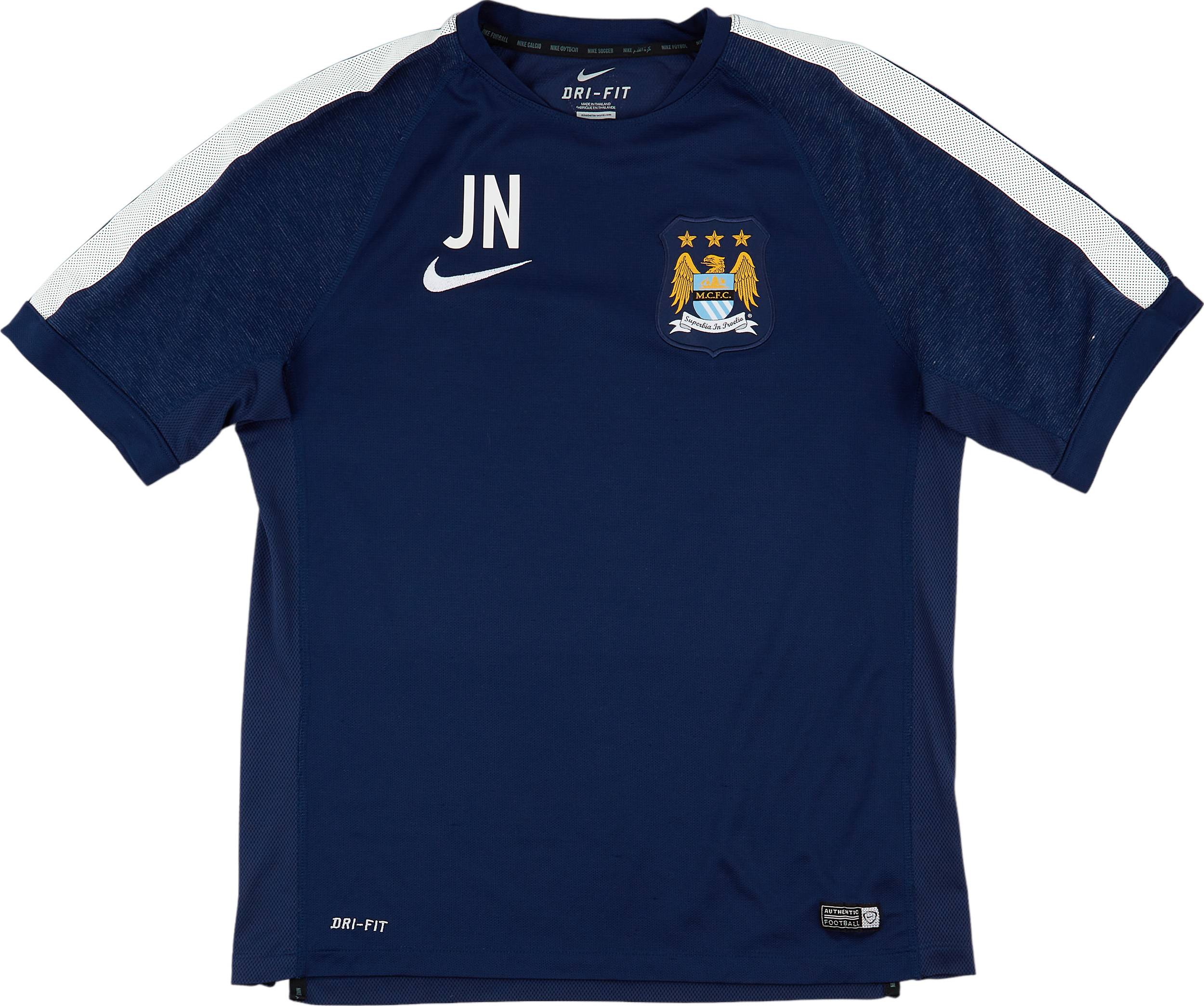 2014-15 Manchester City Staff Issue Training Shirt (JN) - 9/10 - (M)