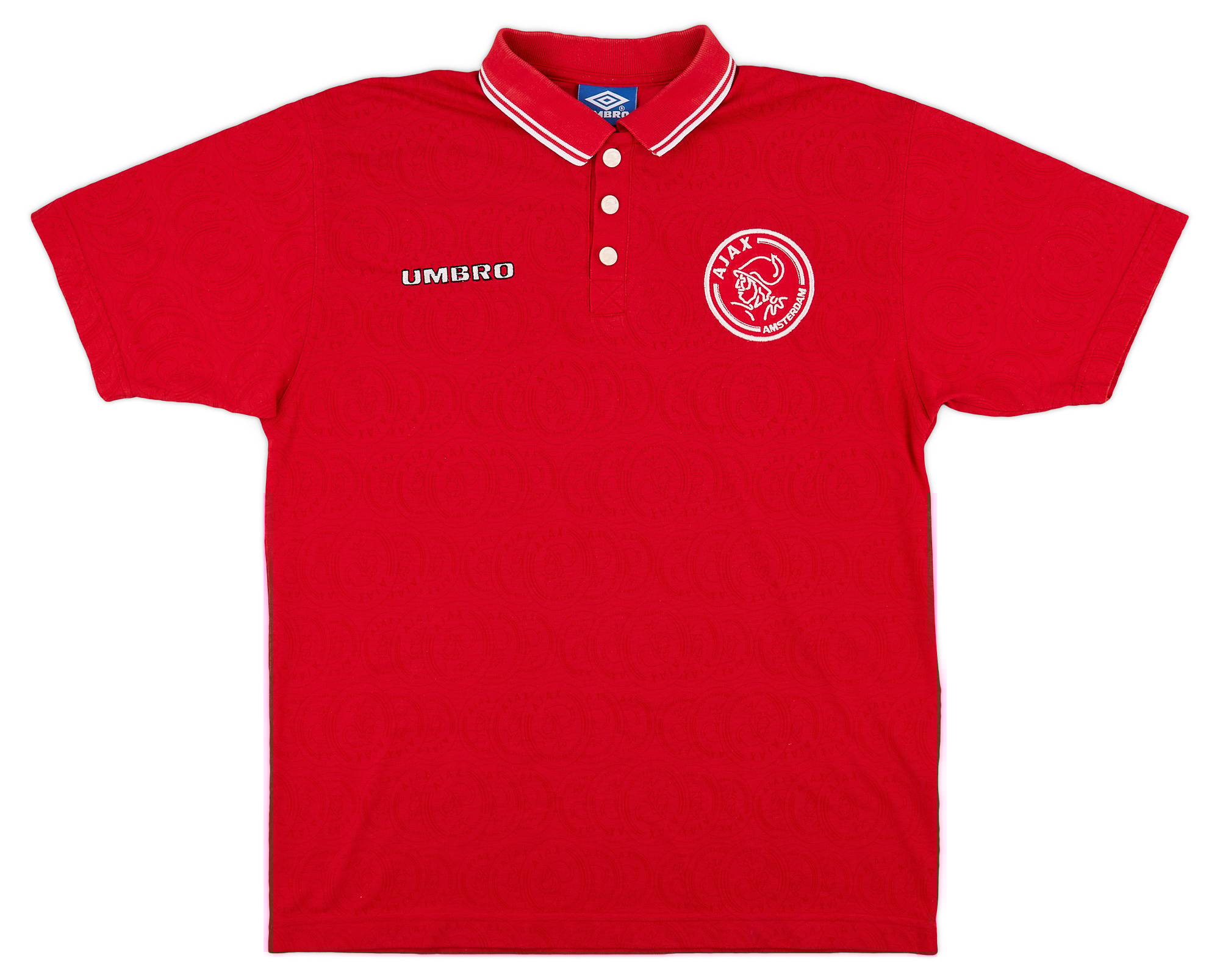 1998-99 Ajax Umbro Polo Shirt - 9/10 - (L)