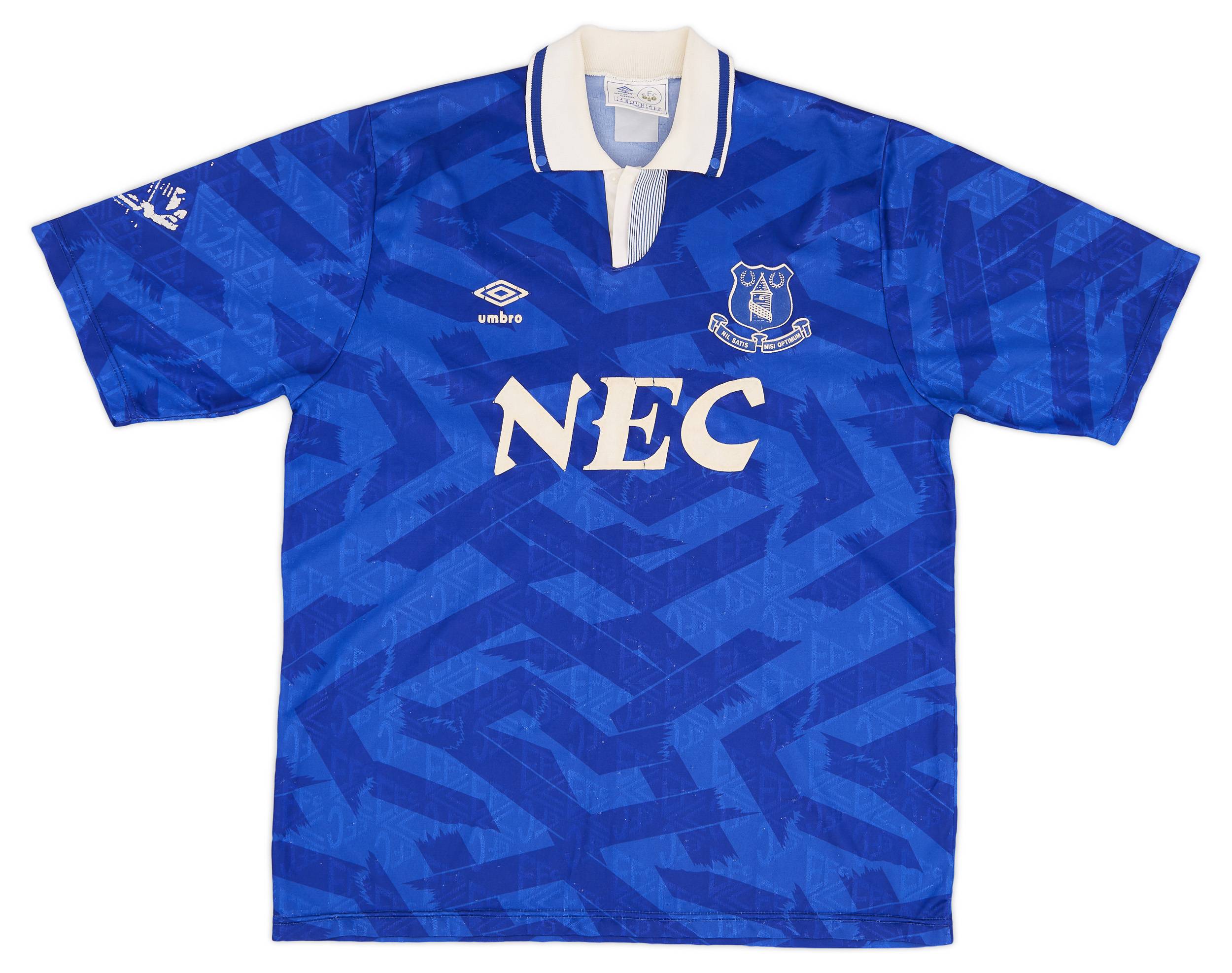 1991-93 Everton Home Shirt - 6/10 - (L)