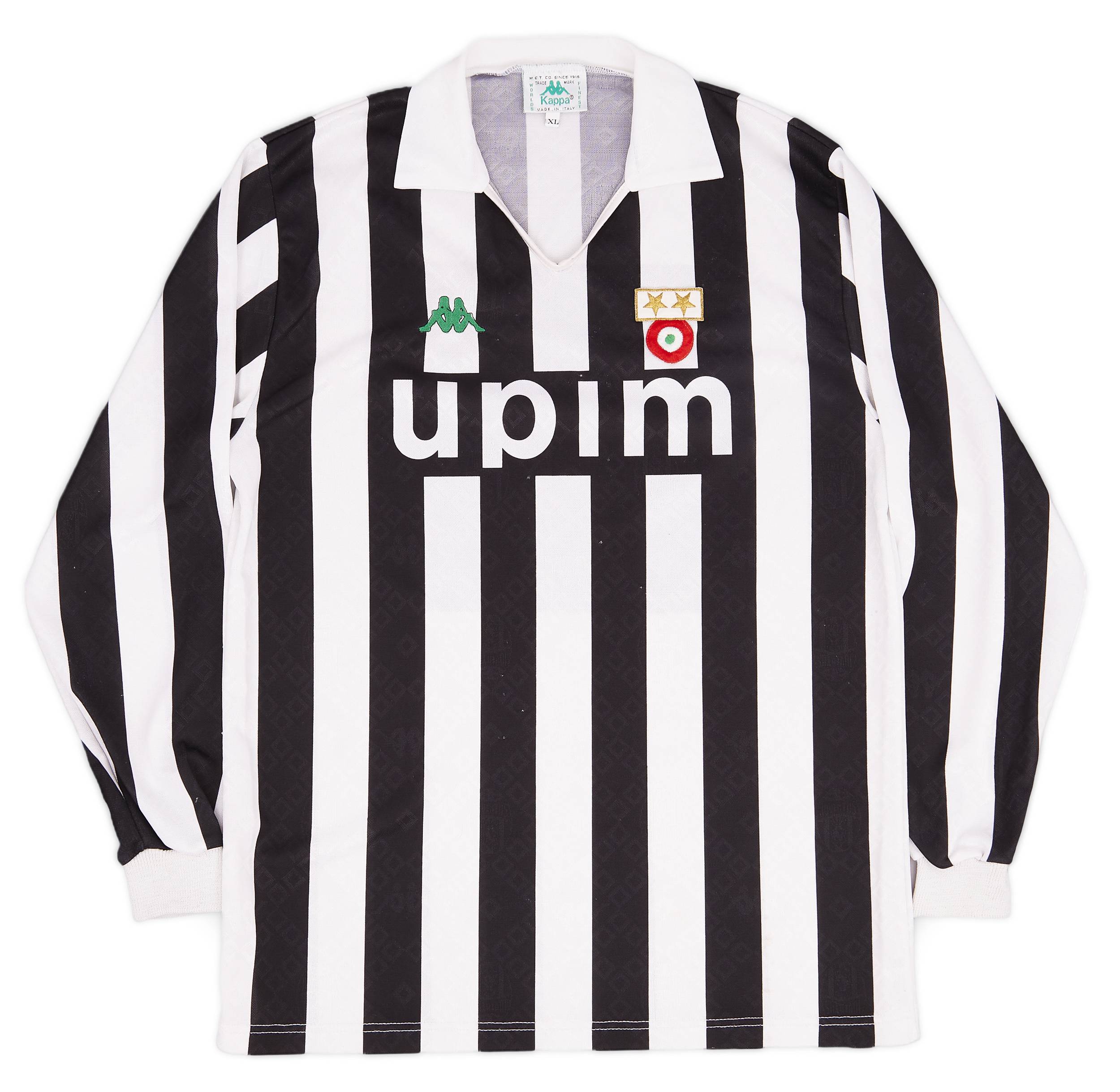 1990-91 Juventus Home L/S Shirt - 9/10 - (XL)
