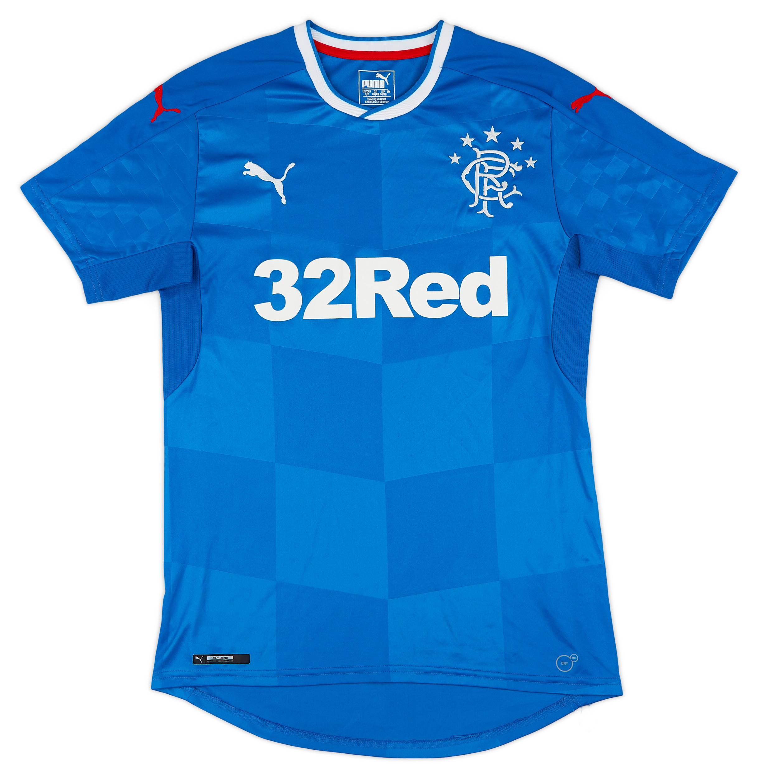 2016-18 Rangers Home Shirt - 9/10 - (S)