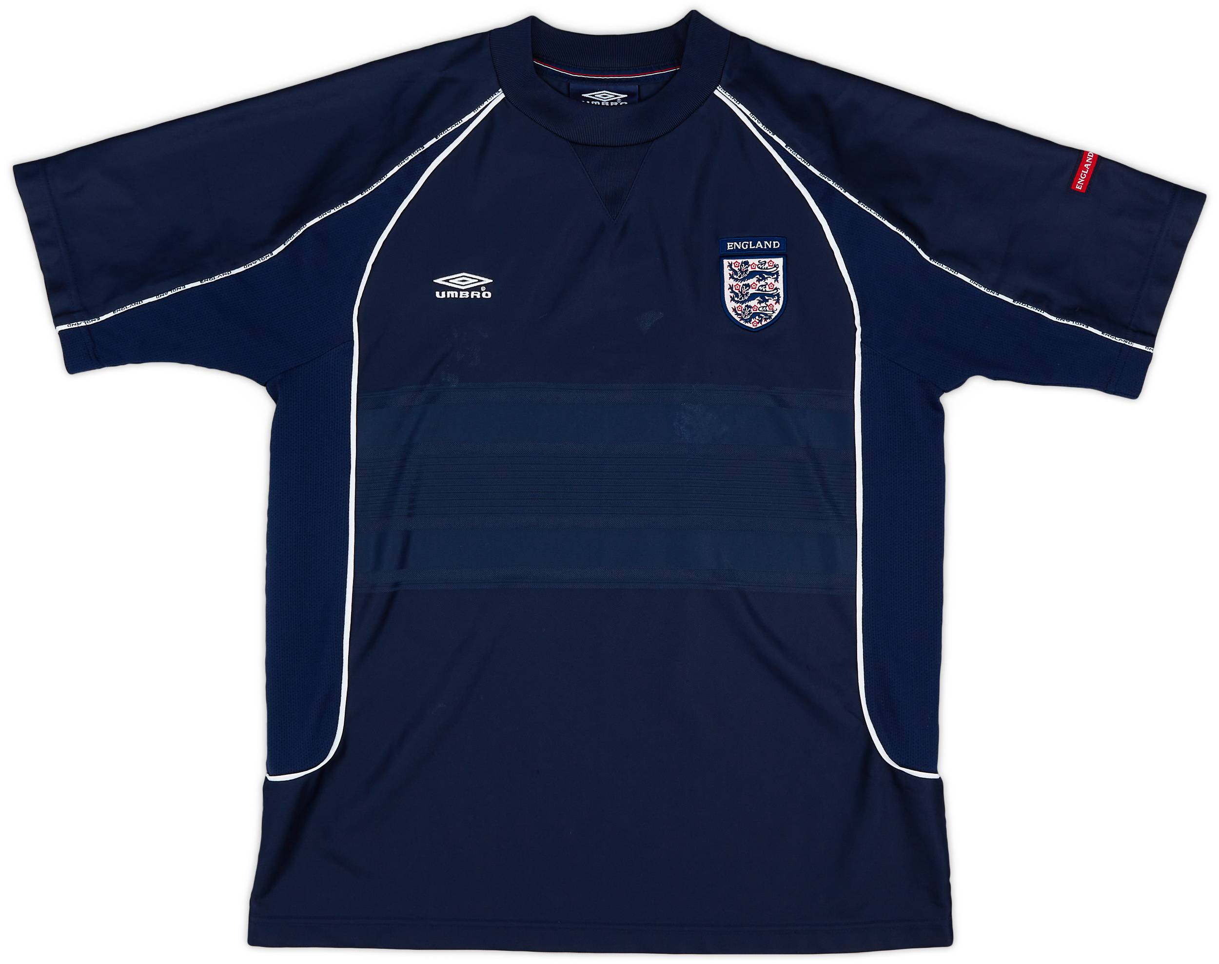 2000-02 England Umbro Training Shirt - 8/10 - (M)