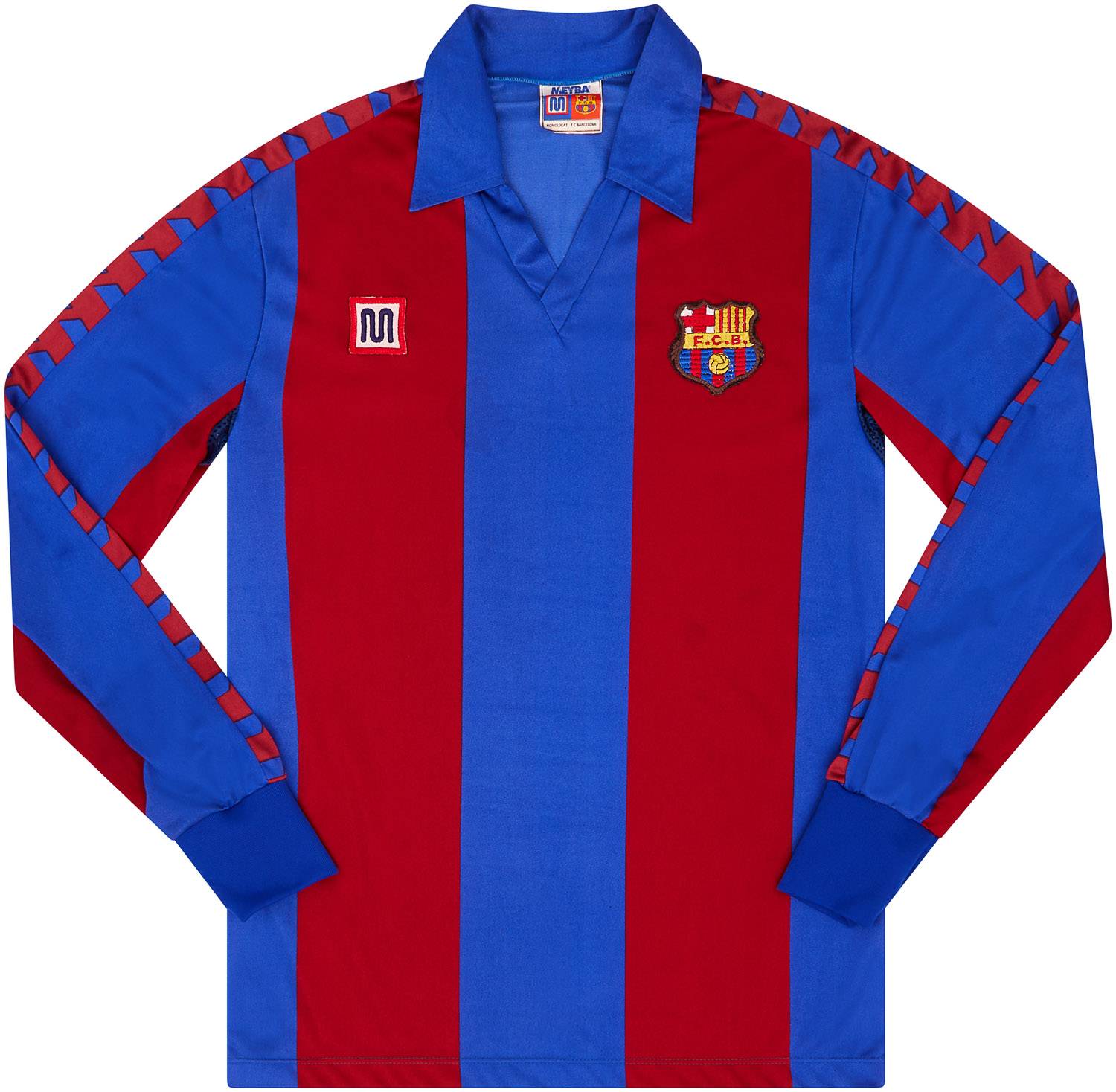 1984-89 Barcelona Home L/S Shirt - 9/10 - (Y)