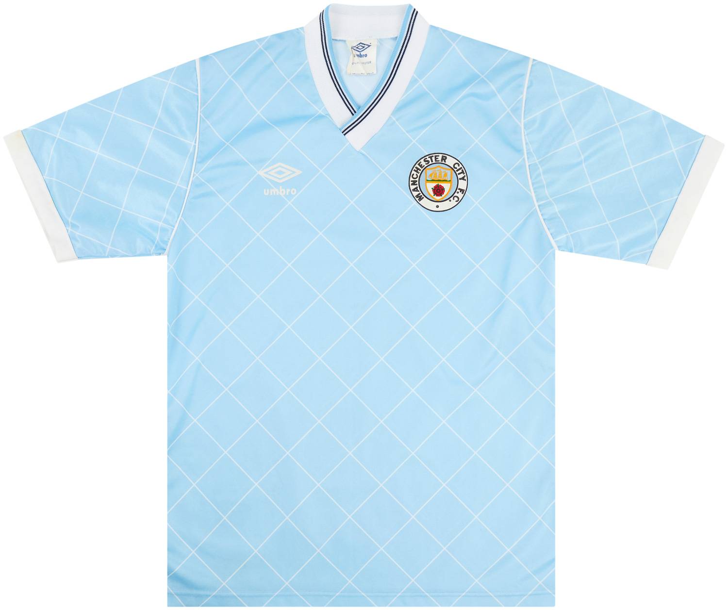1987-89 Manchester City Home Shirt - 8/10 - (S)