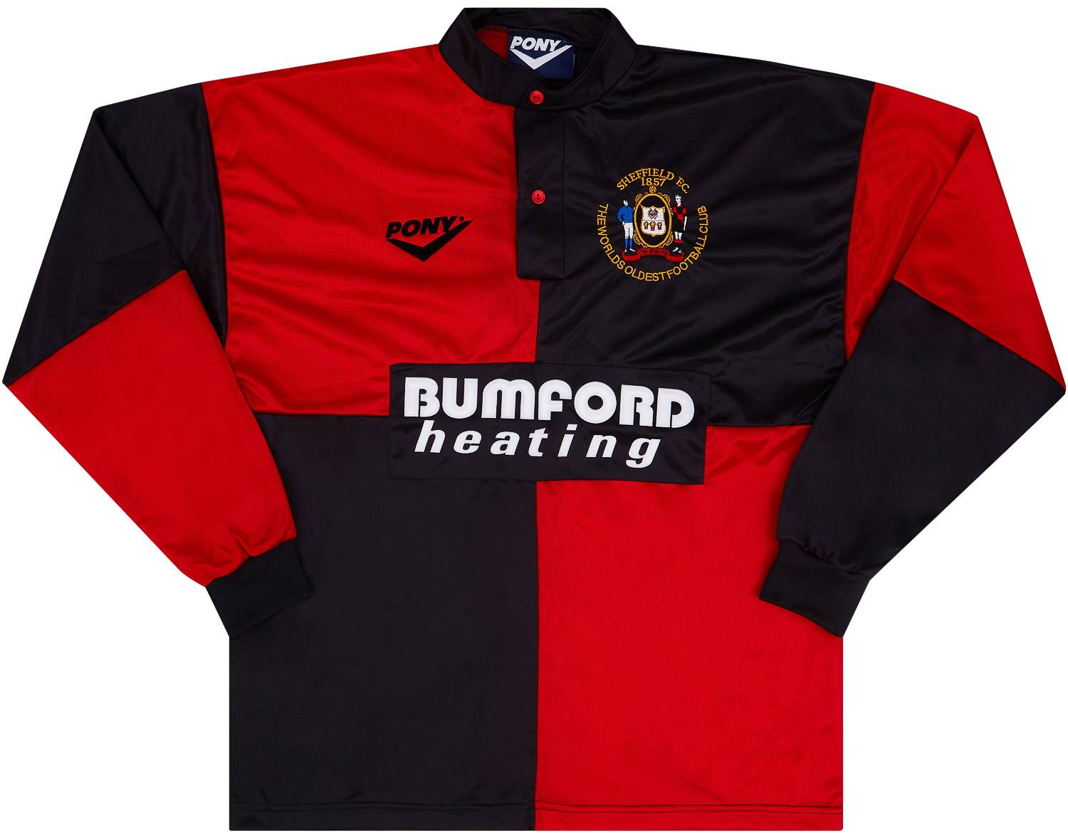 1995-96 Sheffield FC Home L/S Shirt - 10/10 - M