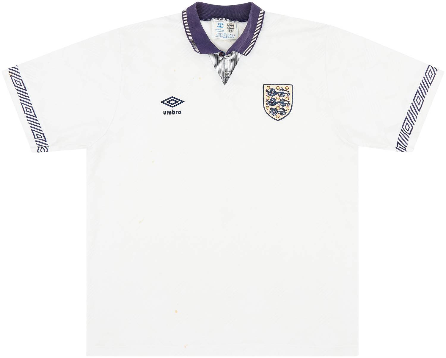1990-92 England Home Shirt - 5/10 - (XL)