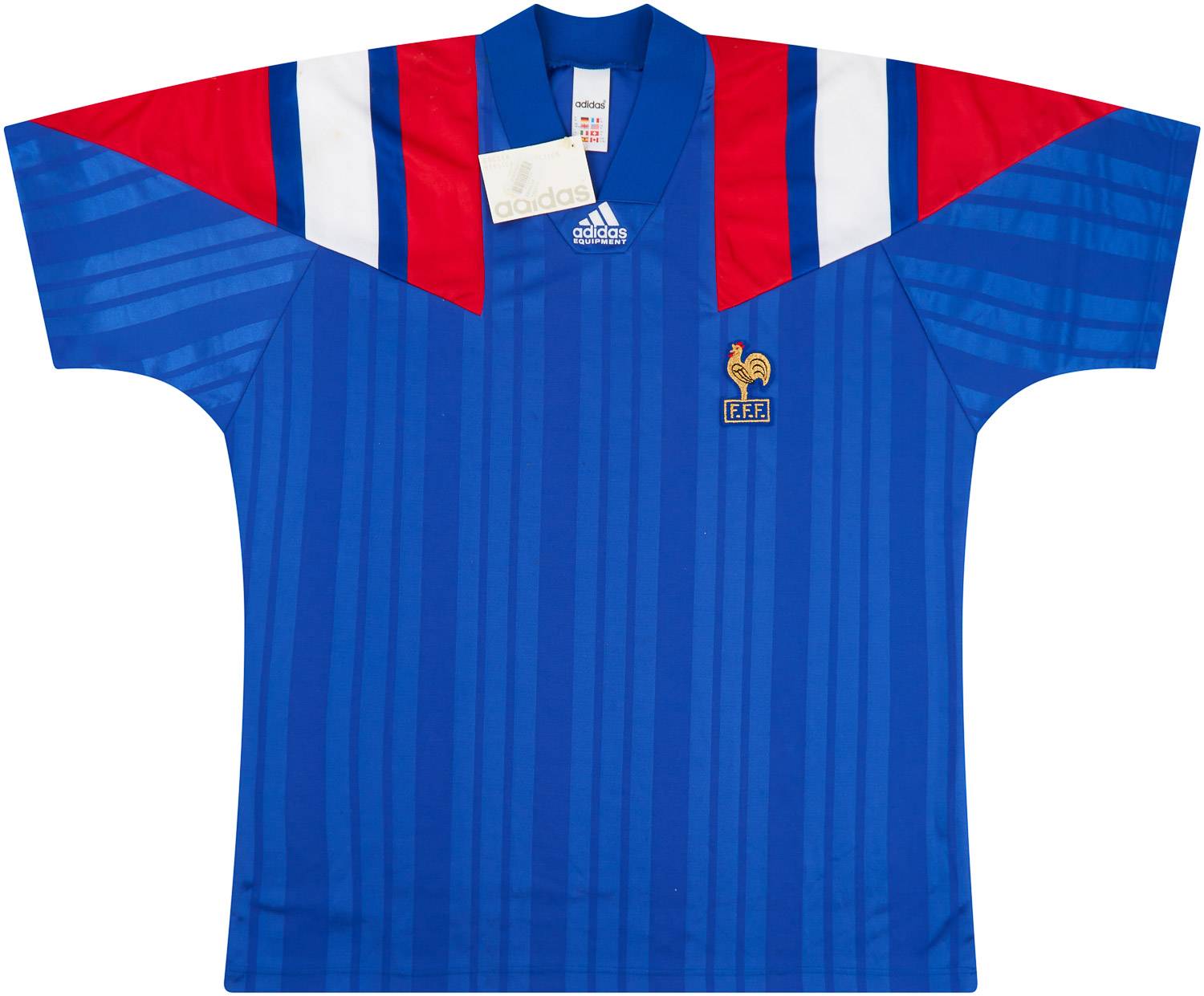 1992-94 France Home Shirt *New w/Defects* XXL