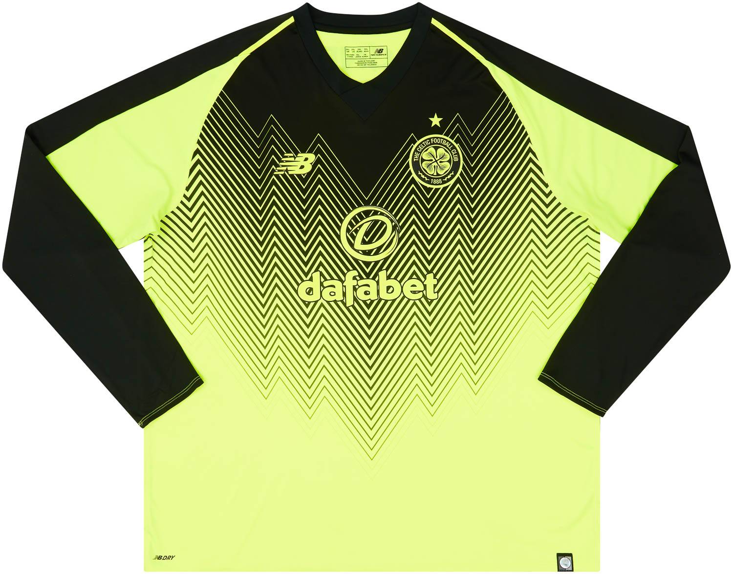 2018-19 Celtic Third L/S Shirt - 8/10 - (XXL)