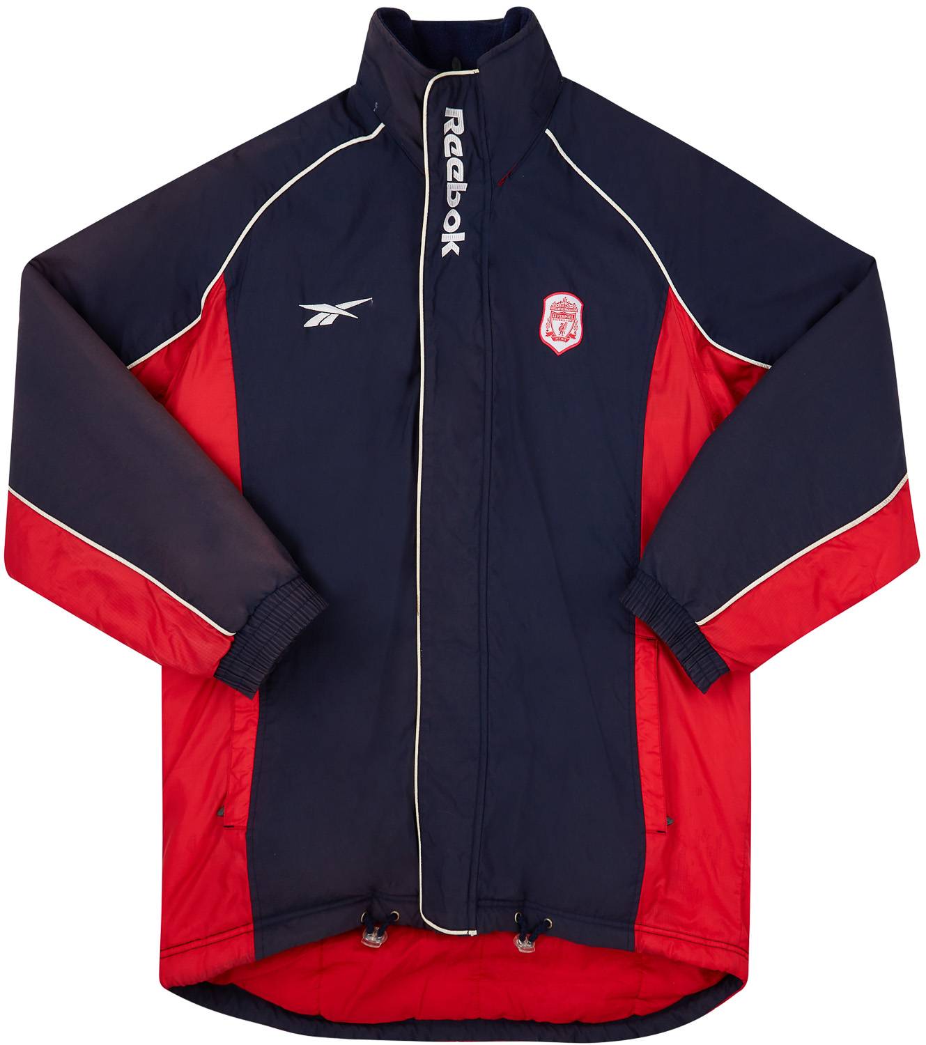 2000 02 Liverpool Reebok Padded Bench Coat 6 10 S