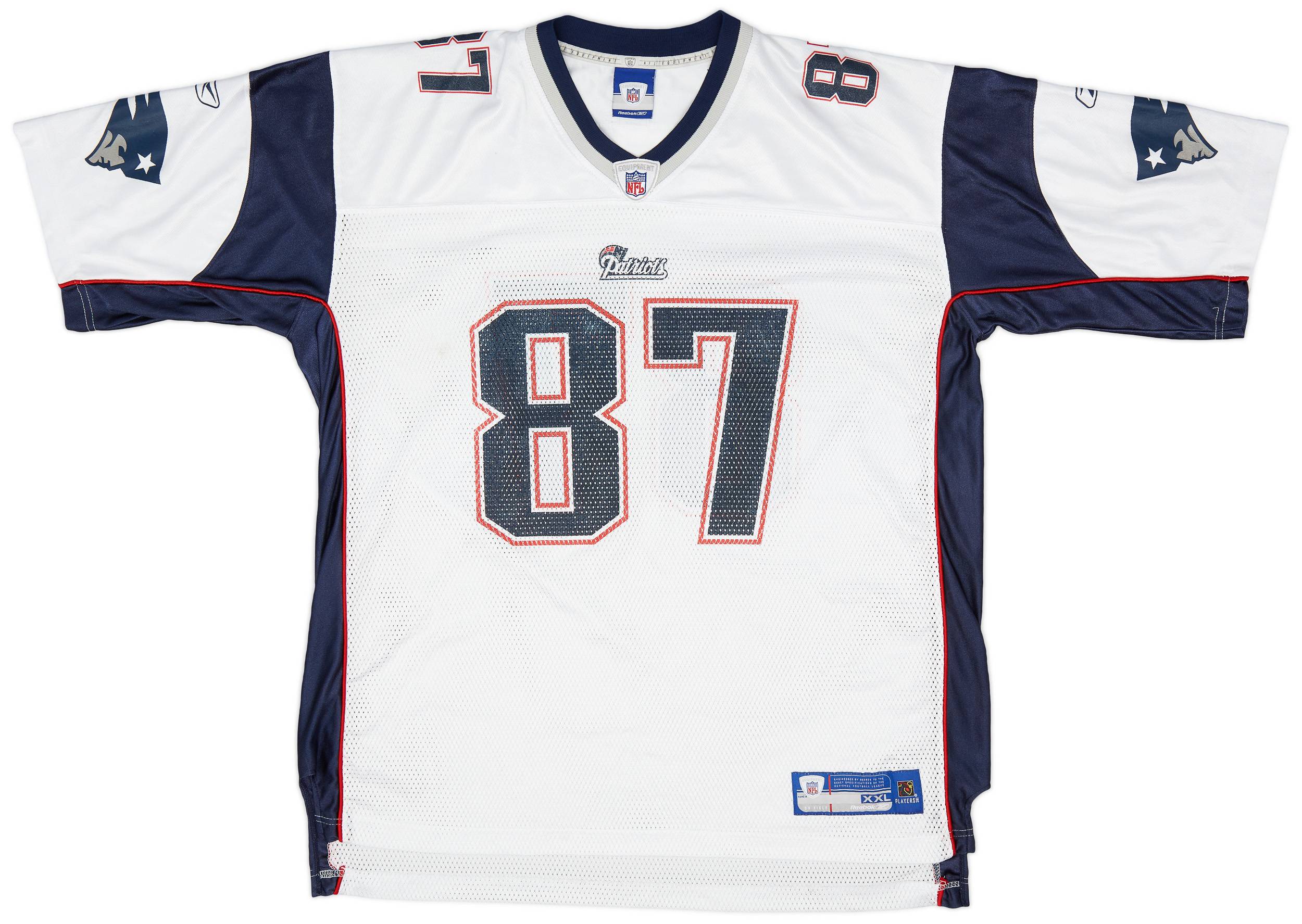 2005-06 New England Patriots Givens #87 Reebok On Field Away Jersey (Very Good) XXL