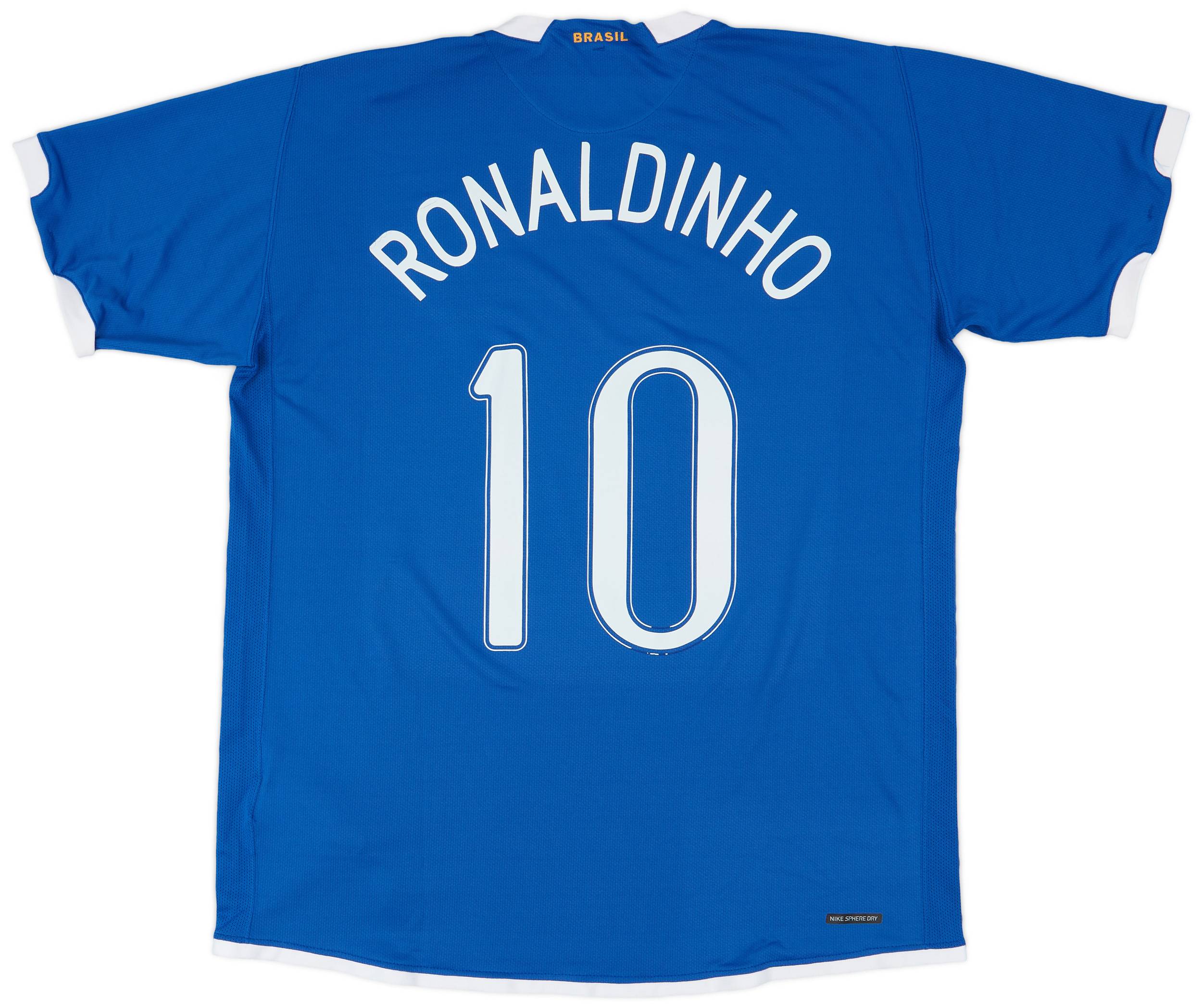 2006-07 Brazil Away Shirt Ronaldinho #10 (XL)