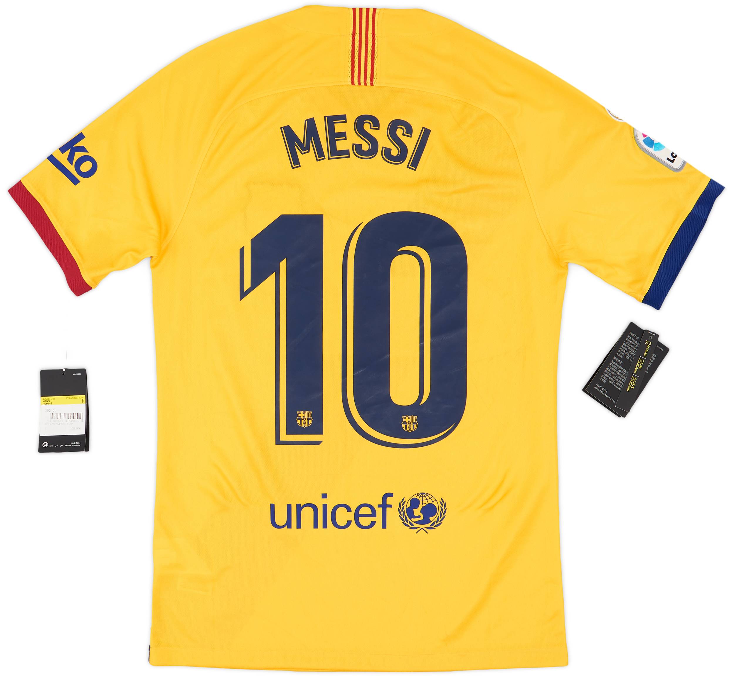 Barcelona away kit messi 2025
