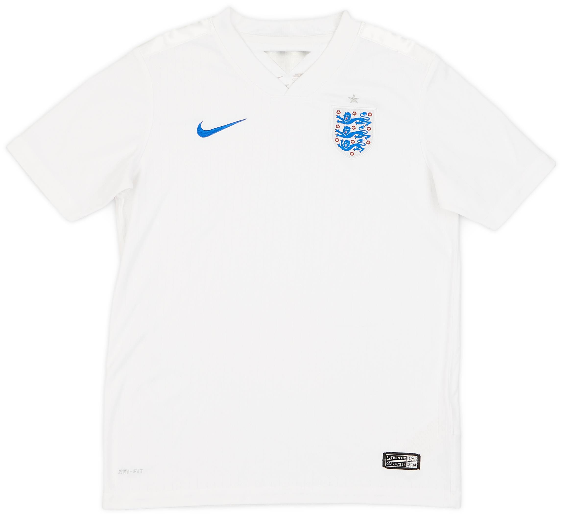 2014-15 England Home Shirt - 7/10 - (L.Boys)