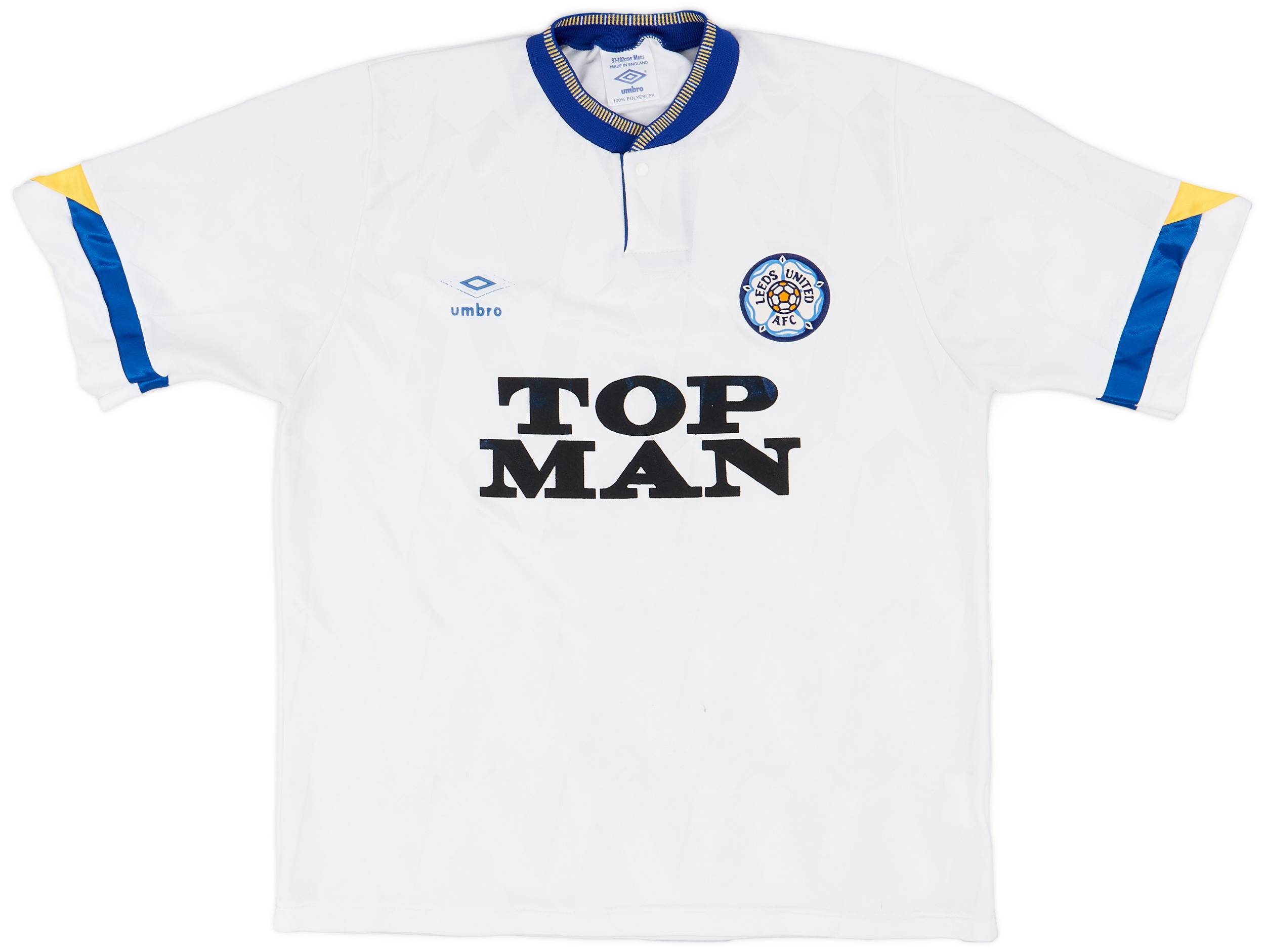1990-91 Leeds United Home Shirt - 6/10 - (L)