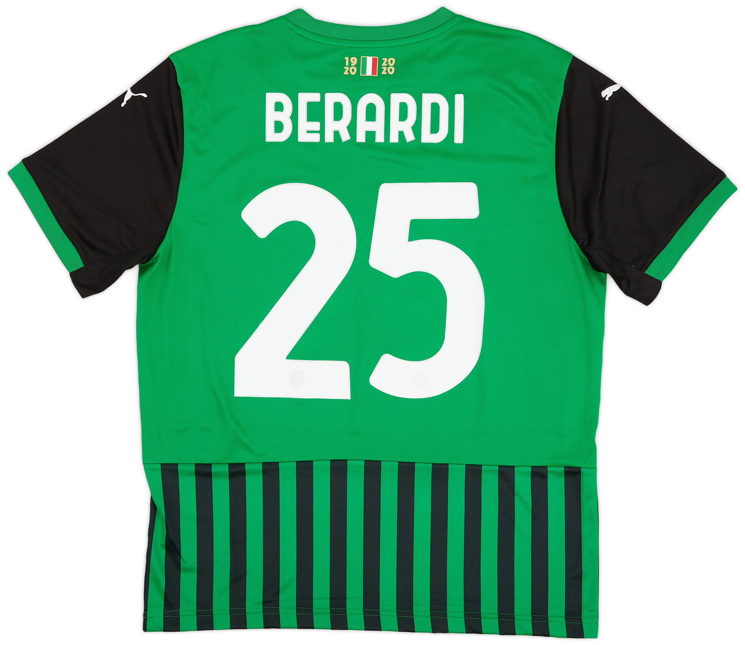 2020-21 Sassuolo Home Shirt Berardi #25 (L)