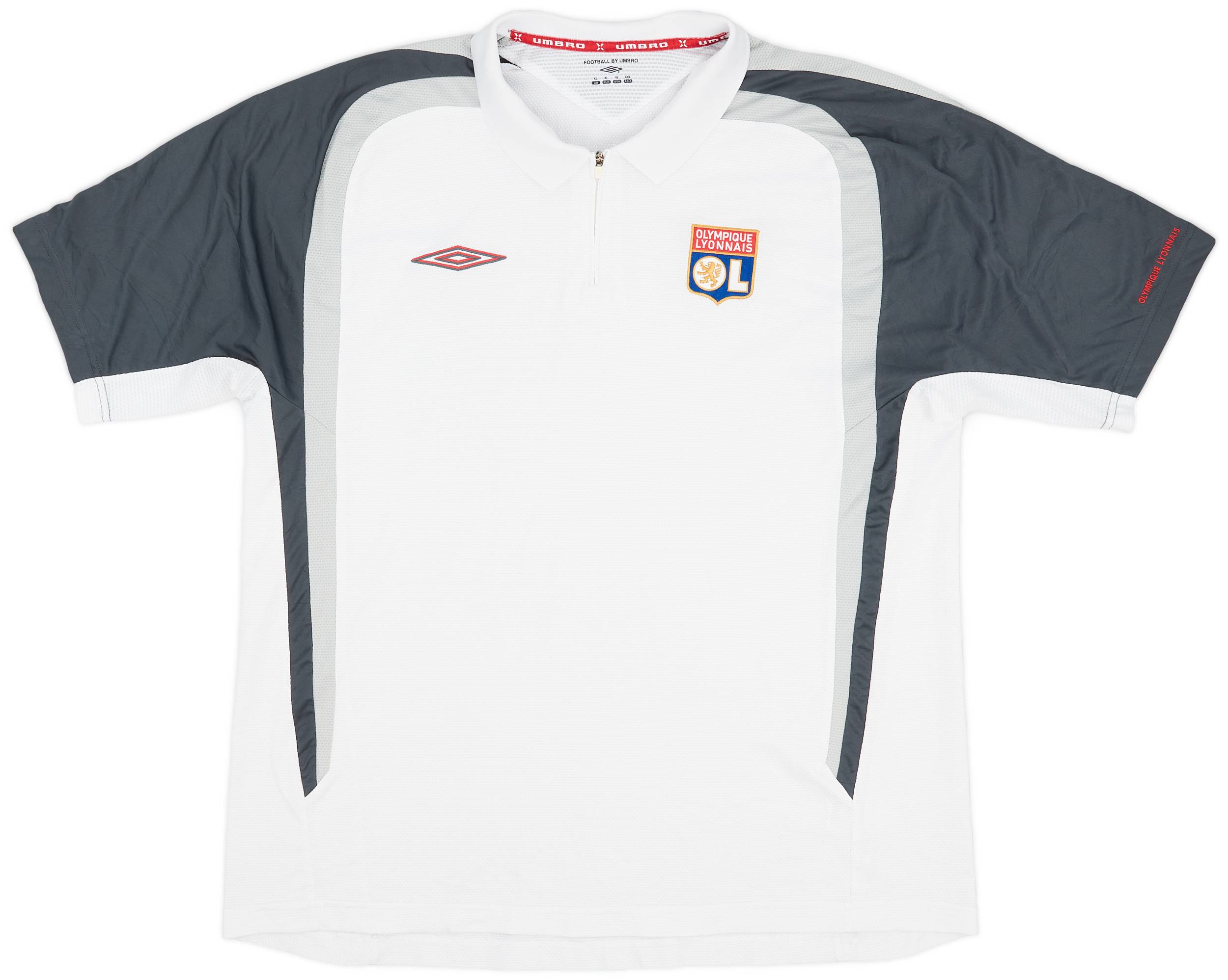 2006-07 Lyon Umbro 1/4 Zip Training Shirt - 9/10 - (XL)