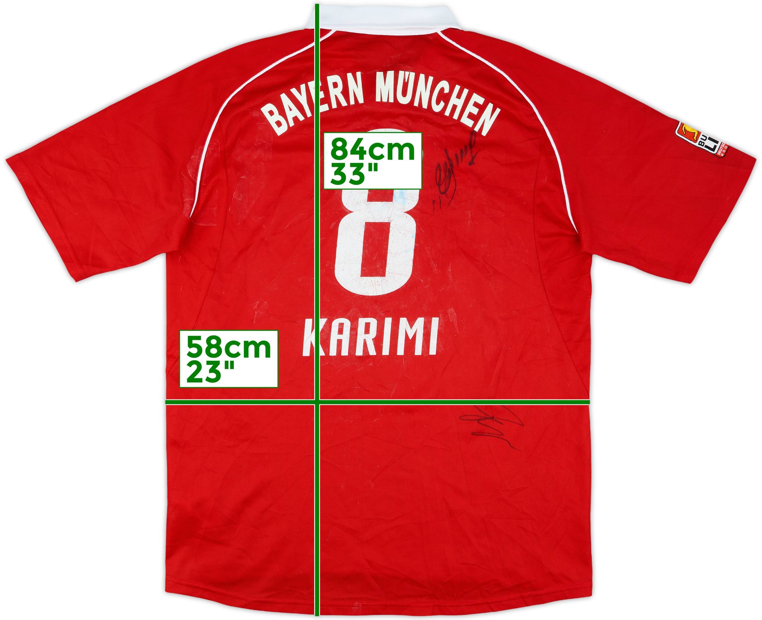 2005-06 Bayern Munich Squad Signed Home Shirt Karimi #8 - 5