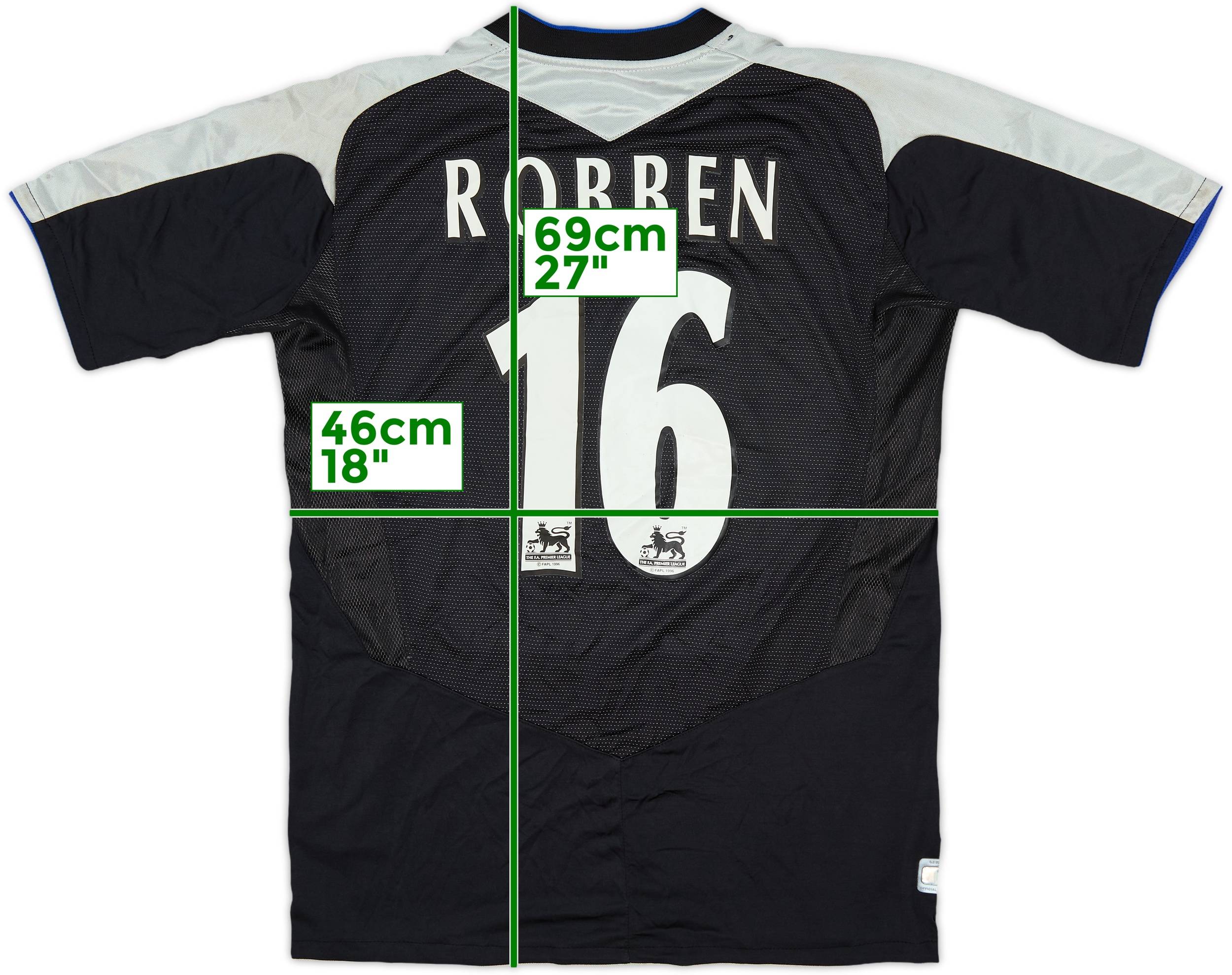 2004-05 Chelsea Away Shirt Robben #16 - 8/10 - (S)