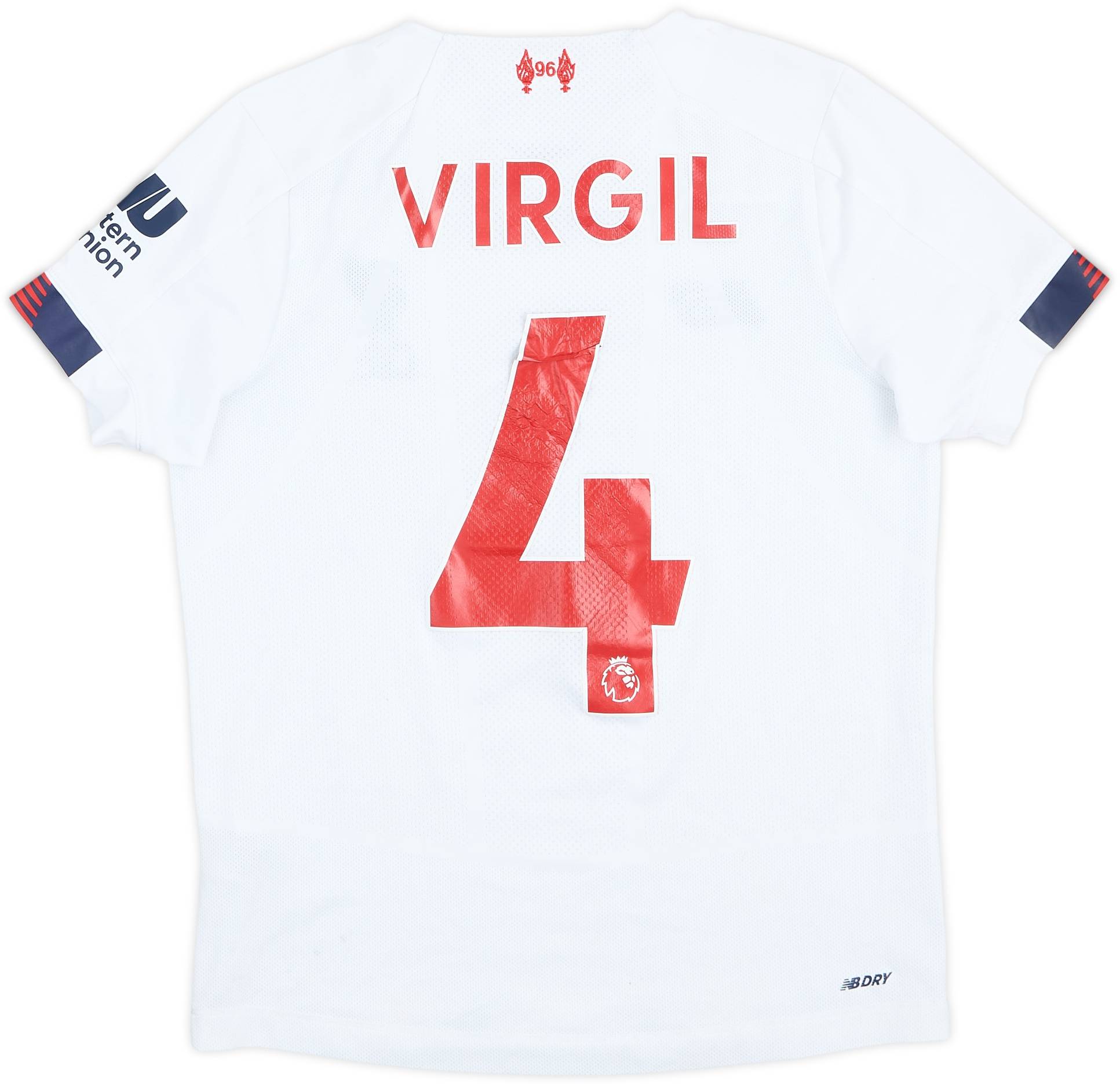 2019-20 Liverpool Away Shirt Virgil #4 - 4/10 - (M.Boys)