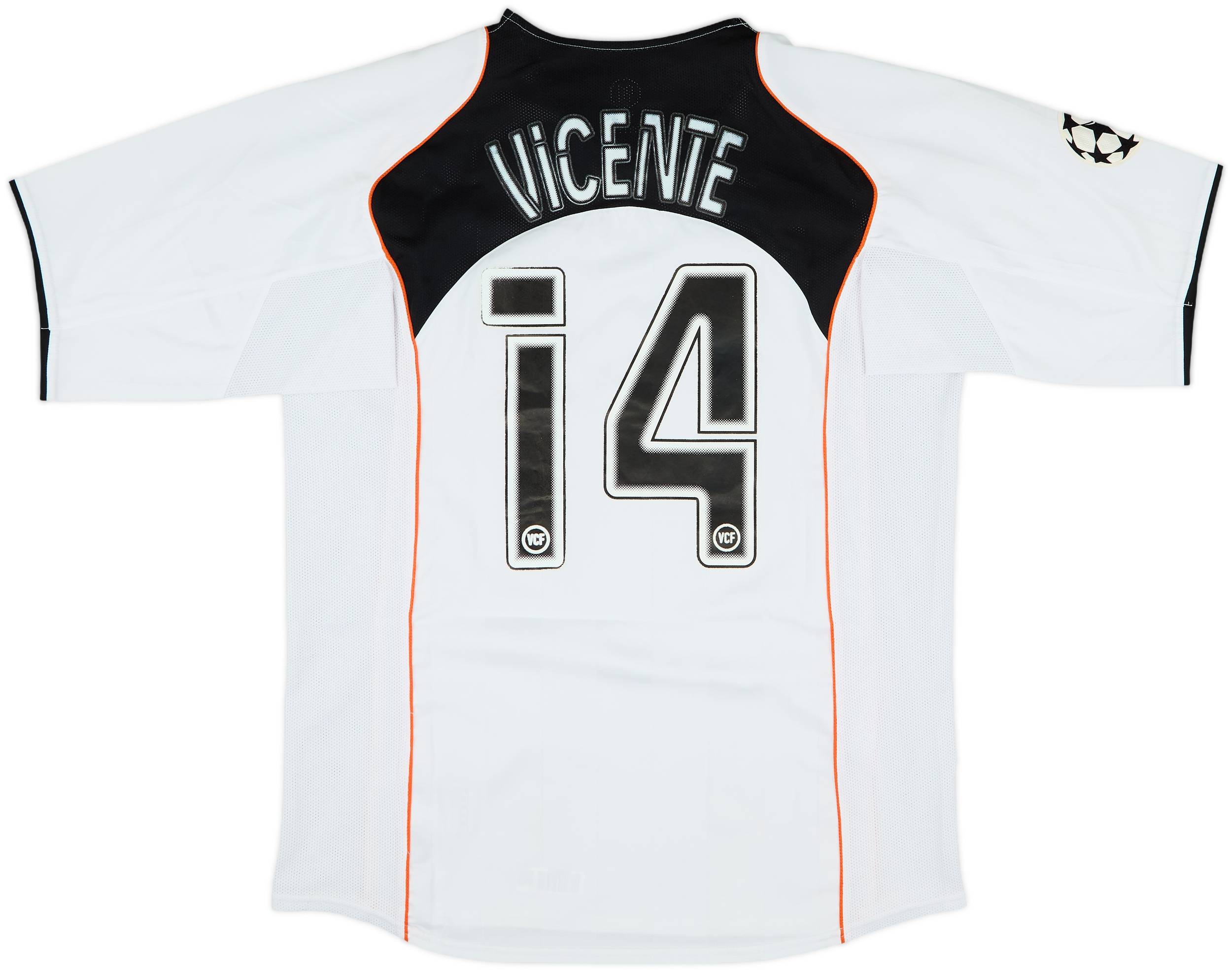 2004-05 Valencia Home Shirt Vicente #14 - 8/10 - (L)