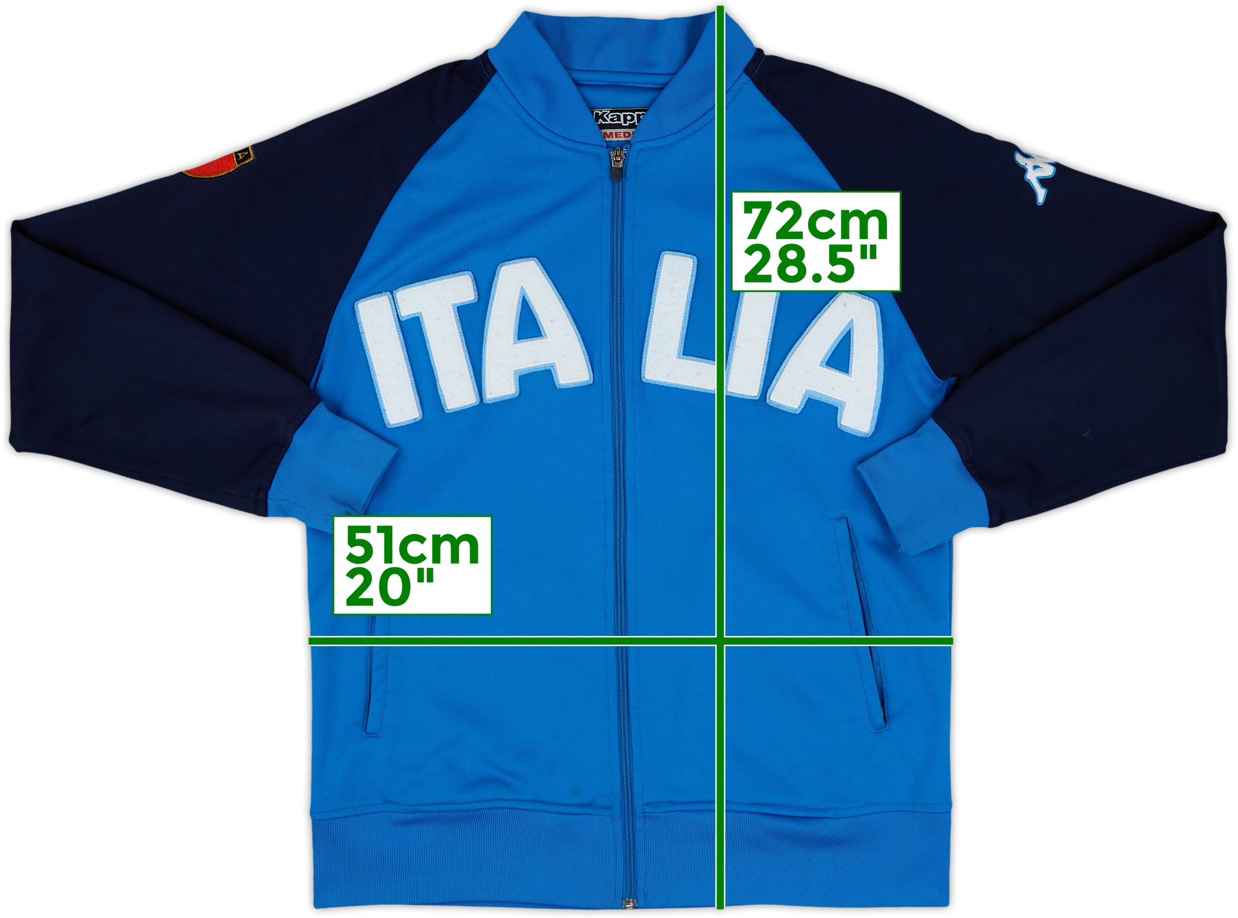 2002-03 Italy Kappa Track Jacket - 8/10 - (M)