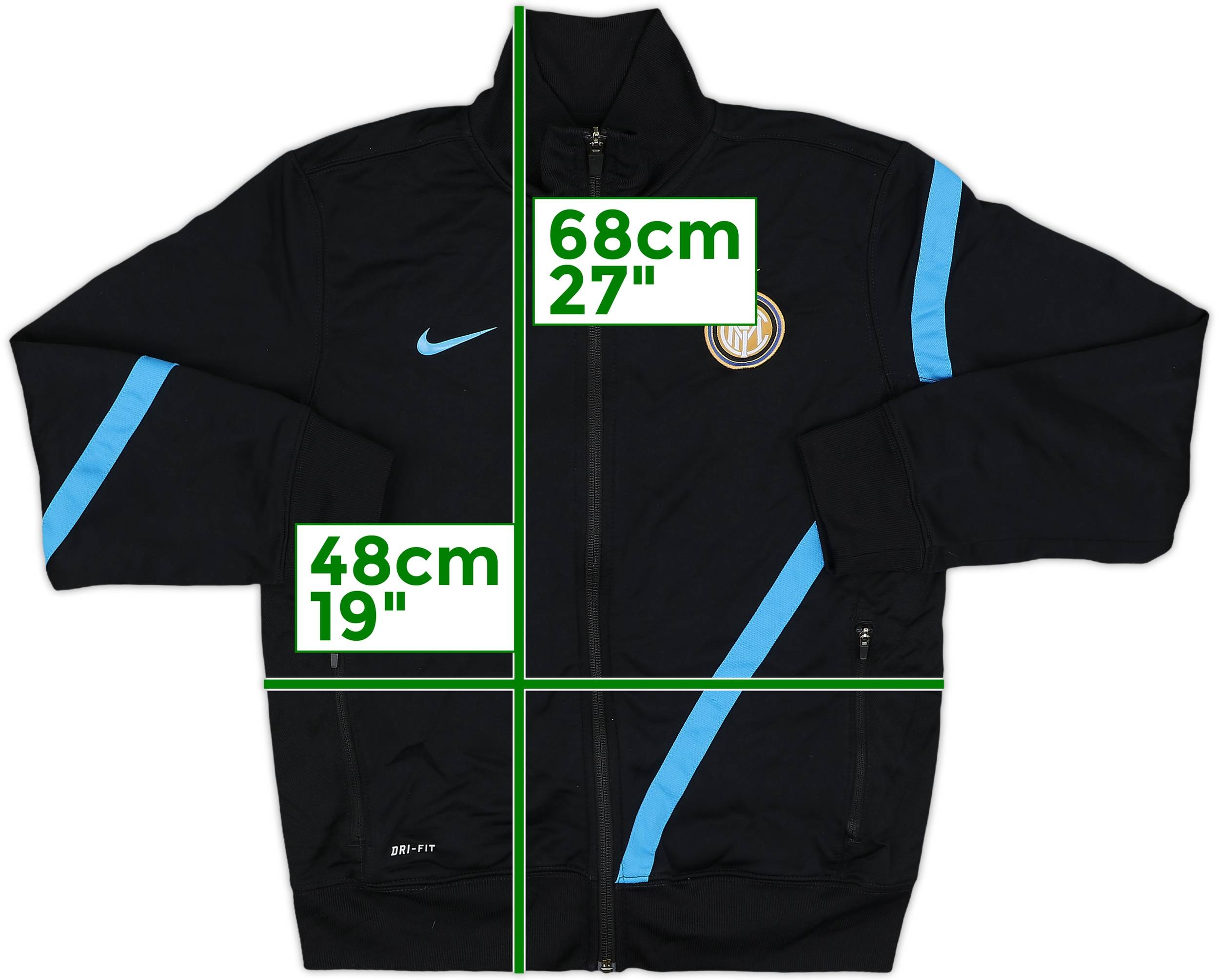 2011-12 Inter Milan Nike Track Jacket - 8/10 - (M.Boys)