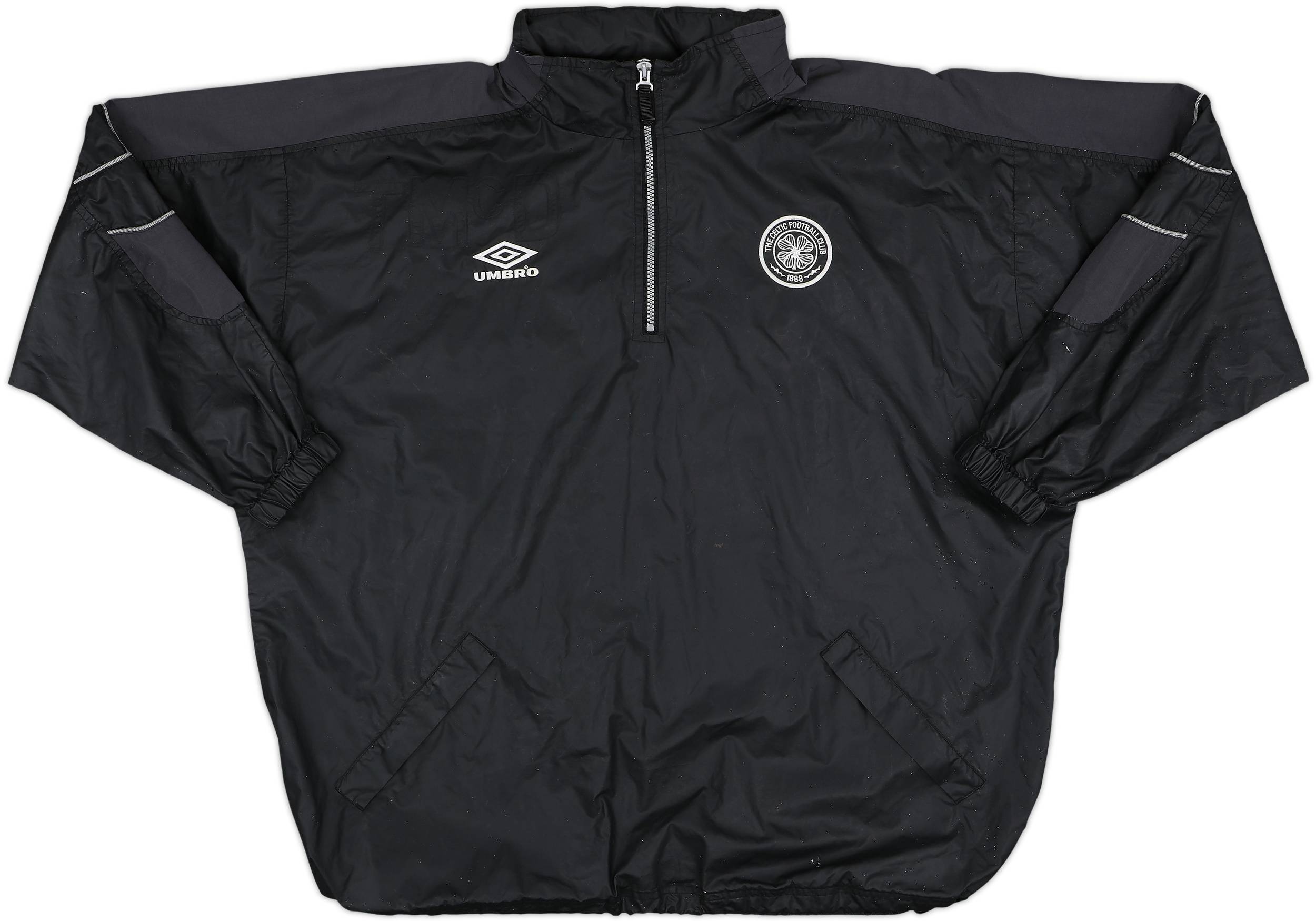 1998-99 Celtic Umbro 1/4 Zip Hooded Track Jacket - 5/10 - (XL)