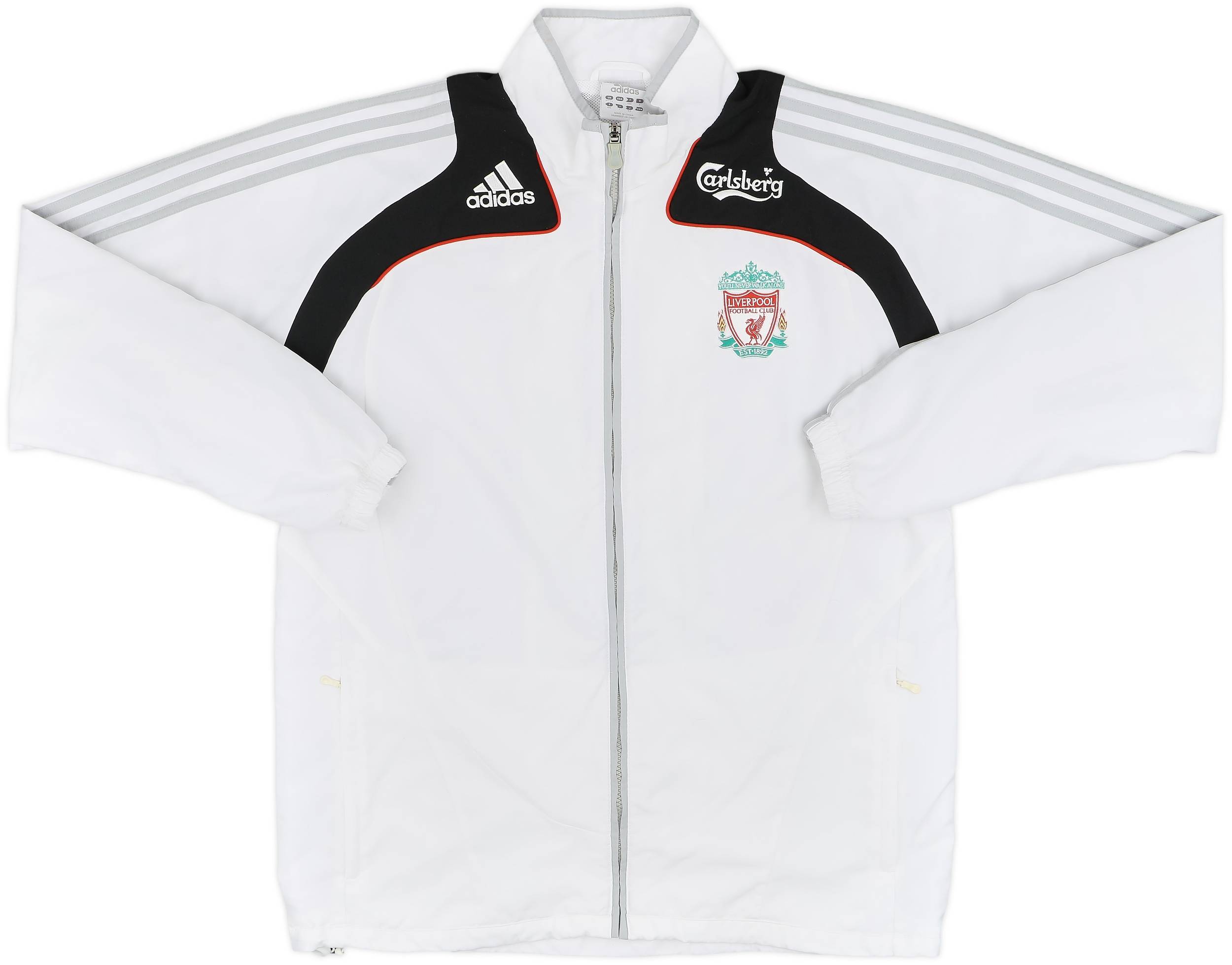 美品　09年製　adidas LIVERPOOLトラックジャケットXLサイズ 美品 09年製 adidas LIVERPOOLトラックジャケットXLサイズ
