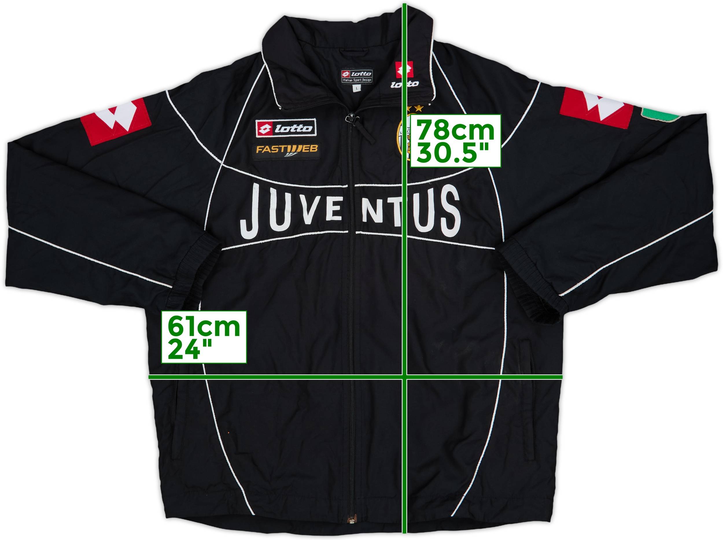 2002-03 Juventus Lotto Track Jacket - 8/10 - (3XL)