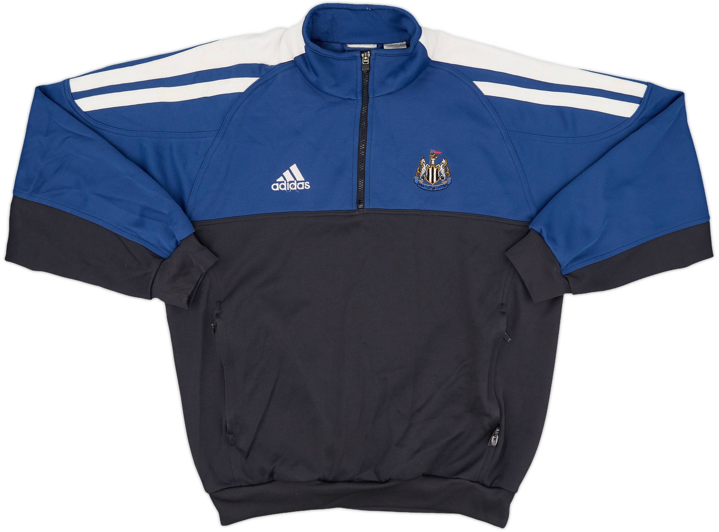 2001-02 Newcastle United adidas 1/4 Zip Training Top - 8/10 - (L)