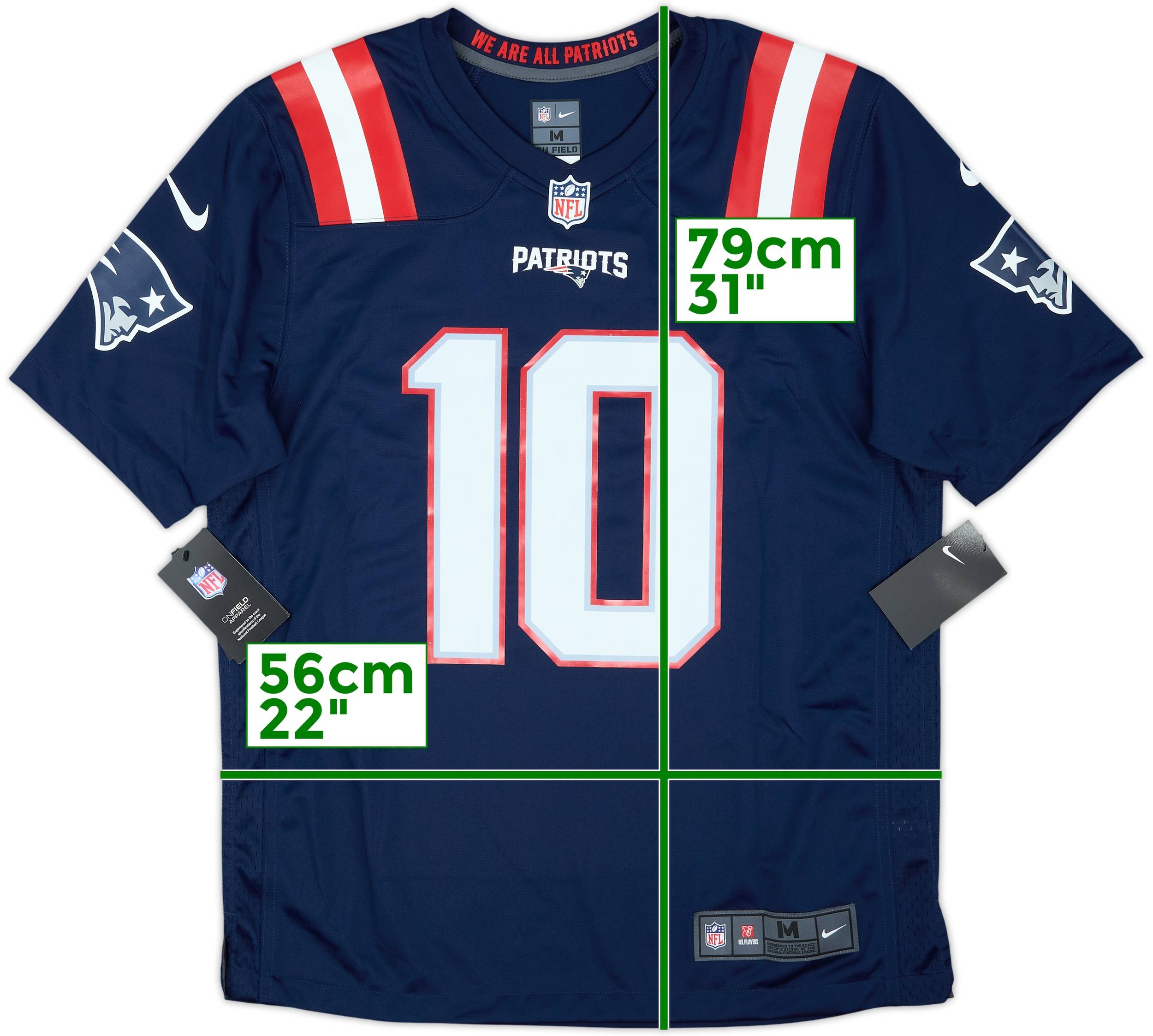 NIKE NFL PATRIOTS Jones 10 ユニホーム 2021-23 New England Patriots Jones #10 Nike Game Home Jersey (M)
