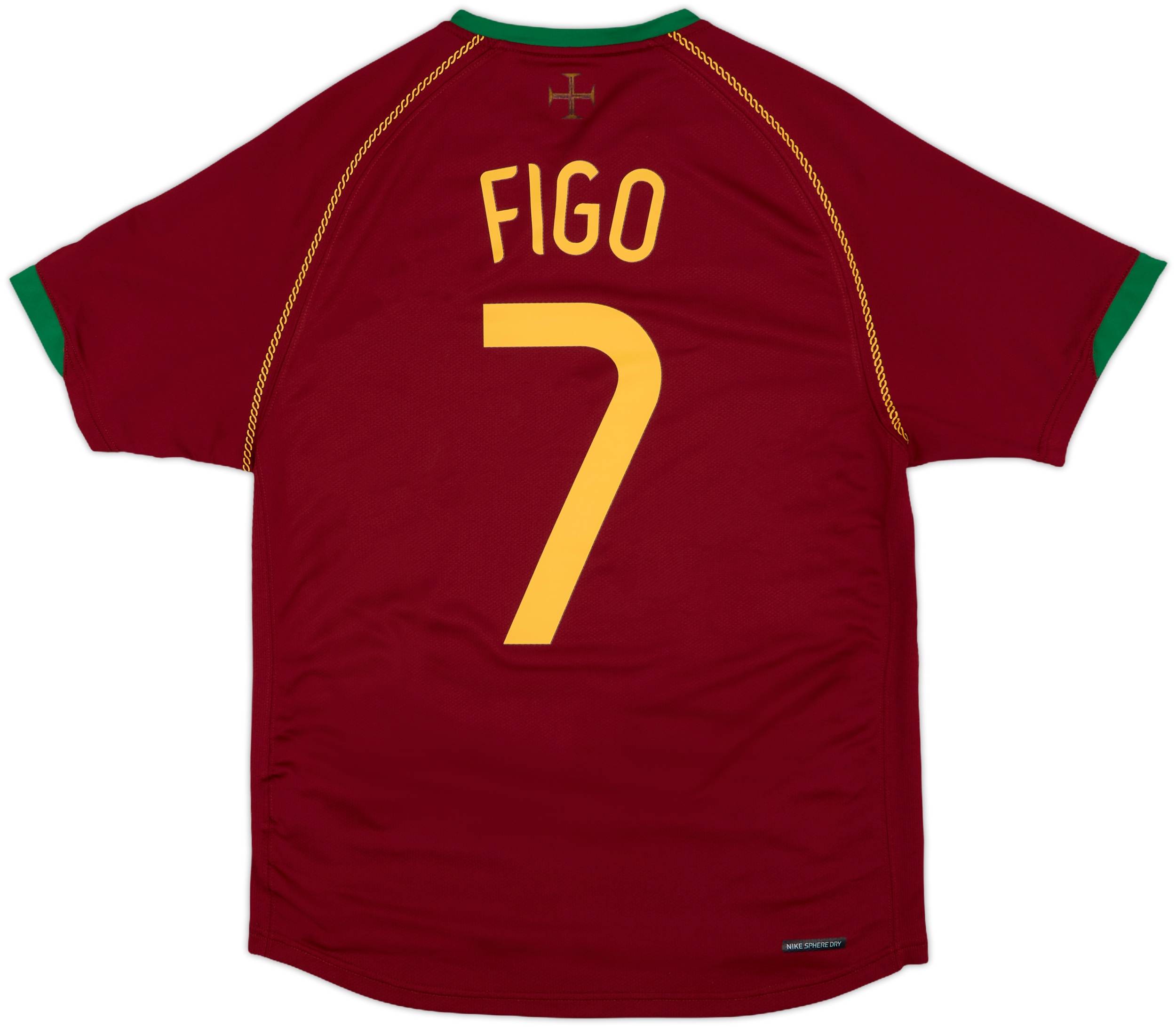 2006-08 Portugal Home Shirt Figo #7 - 8/10 - (S)