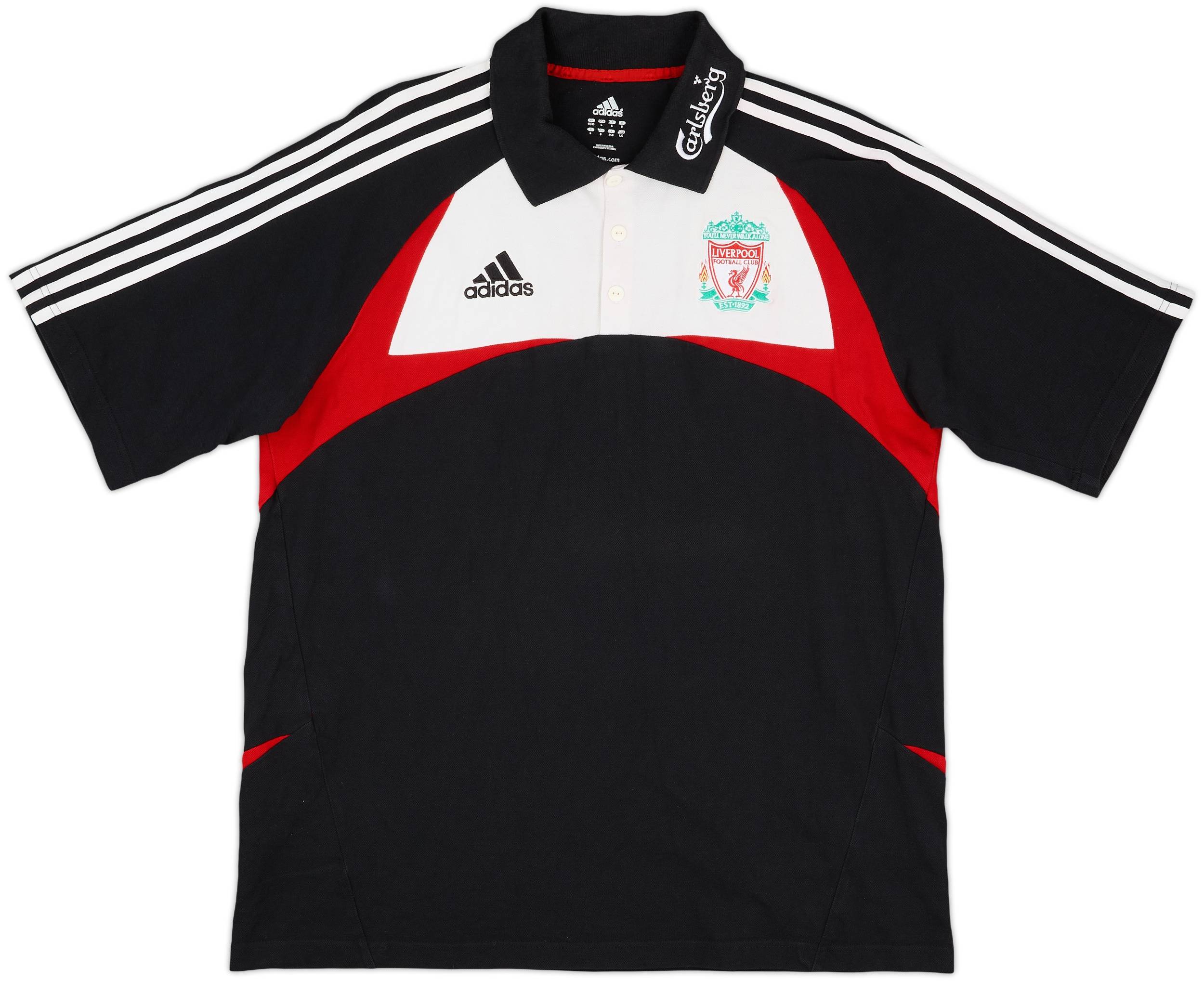 2007-08 Liverpool adidas Polo Shirt - 8/10 - (L)