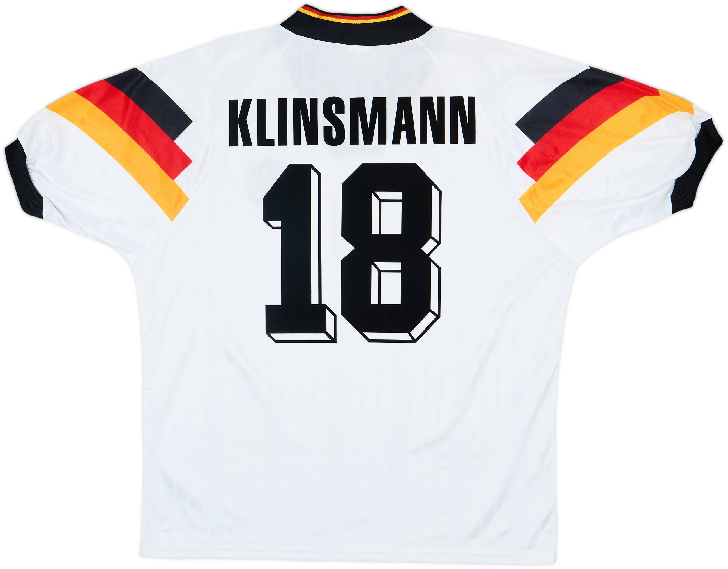 1992-94 Germany Home Shirt Klinsmann #18 - 9/10 - (L/XL)