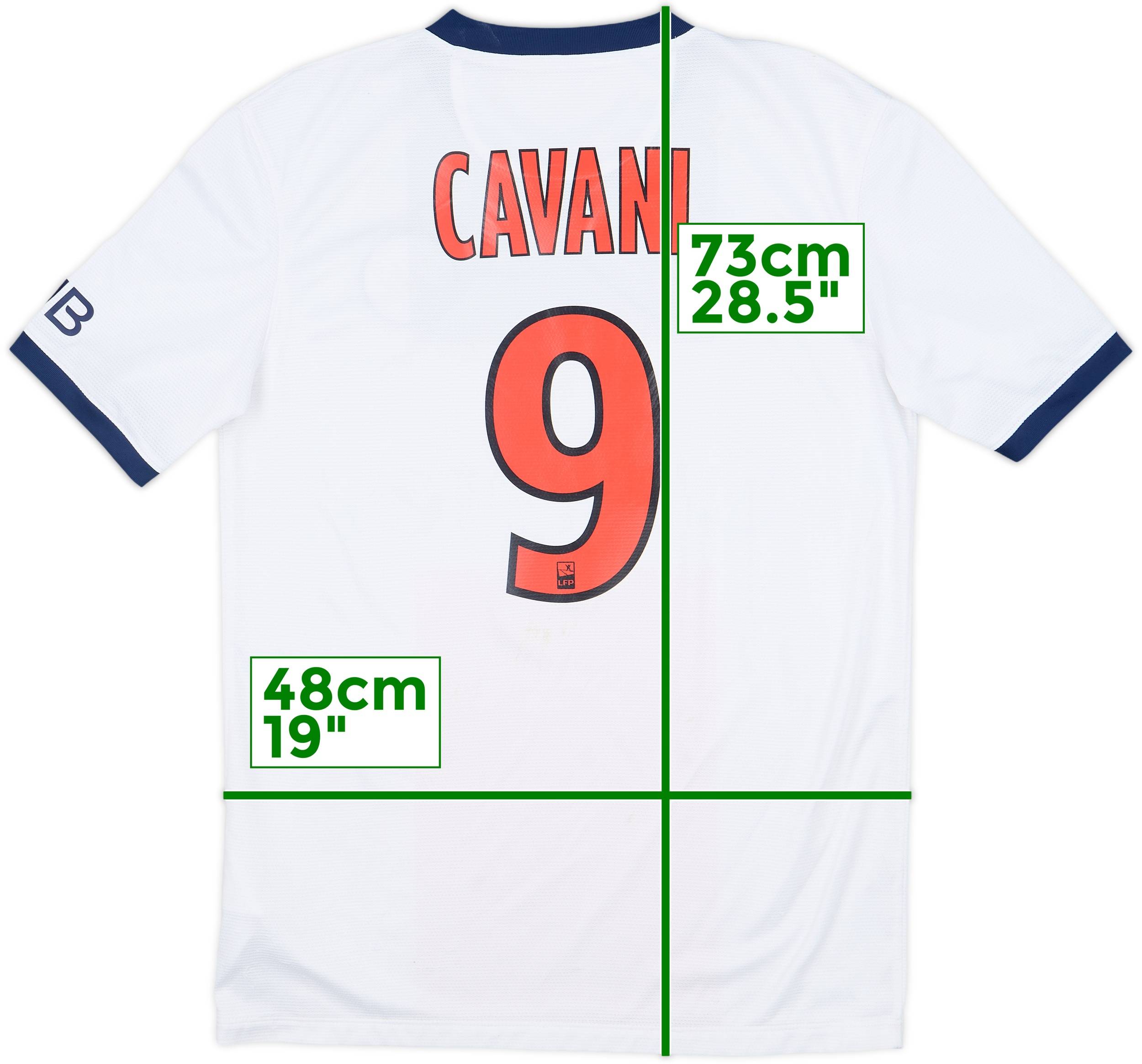 2013-14 Paris Saint-Germain Away Shirt Cavani #9 - 6/10 - (S)
