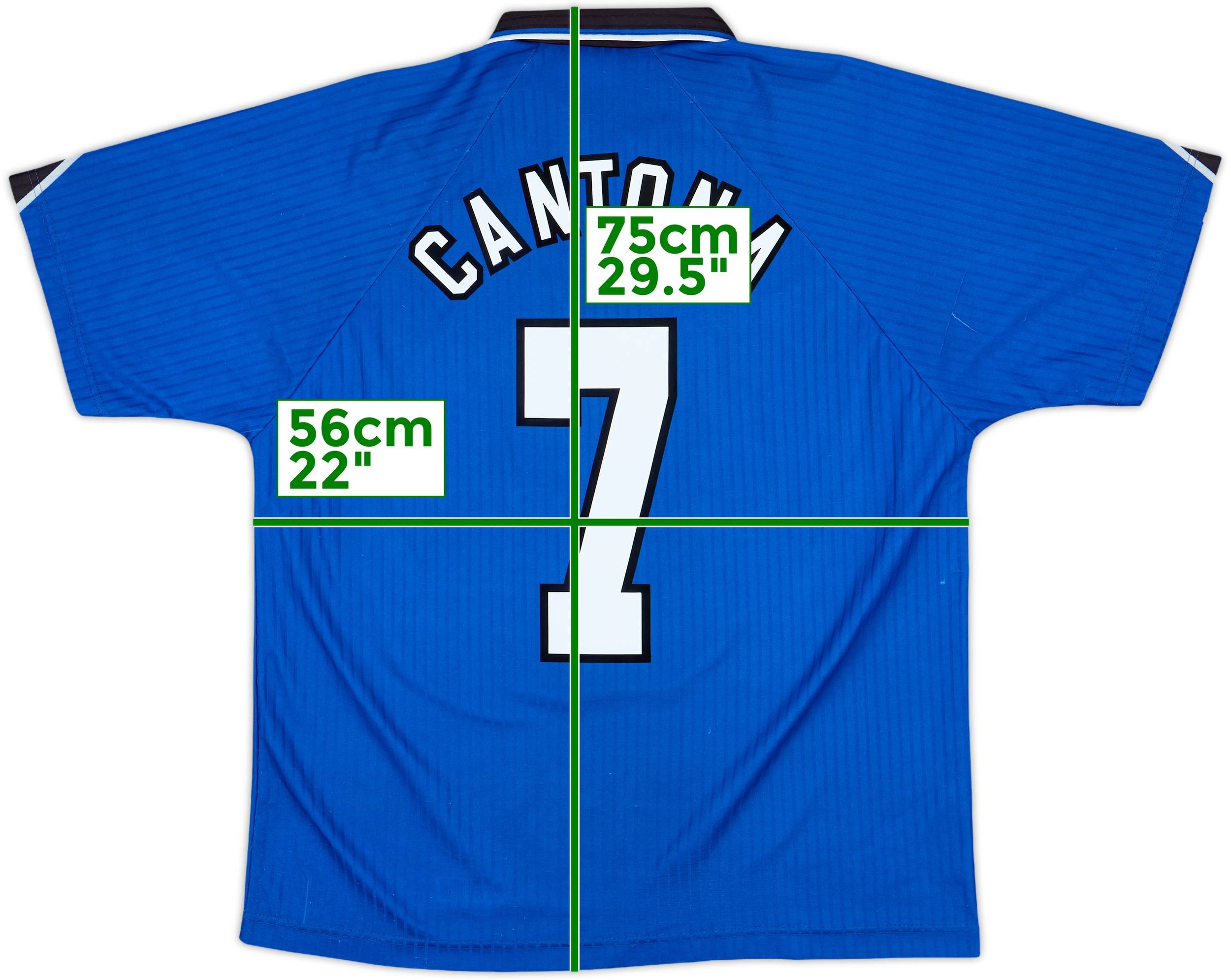 1996-98 Manchester United Third Shirt Cantona #7 - 7/10 - (L)