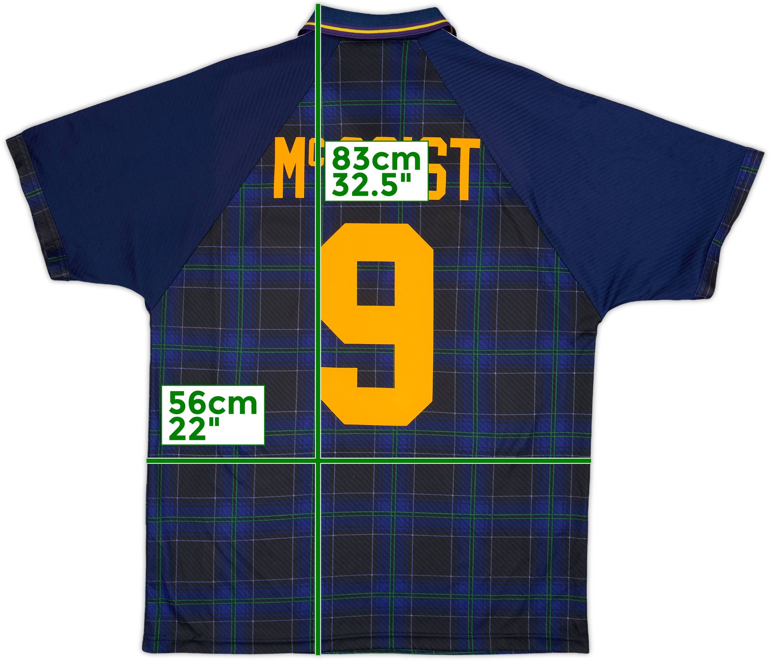 1994-96 Scotland Home Shirt McCoist #9 - 9/10 - (XL)
