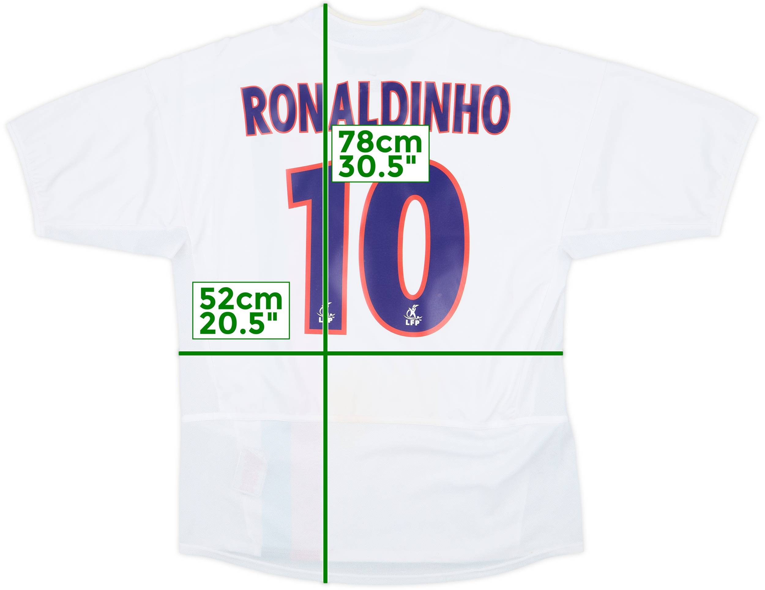 2003-04 Paris Saint-Germain Third Shirt Ronaldinho #10 - 6/10 - (M)