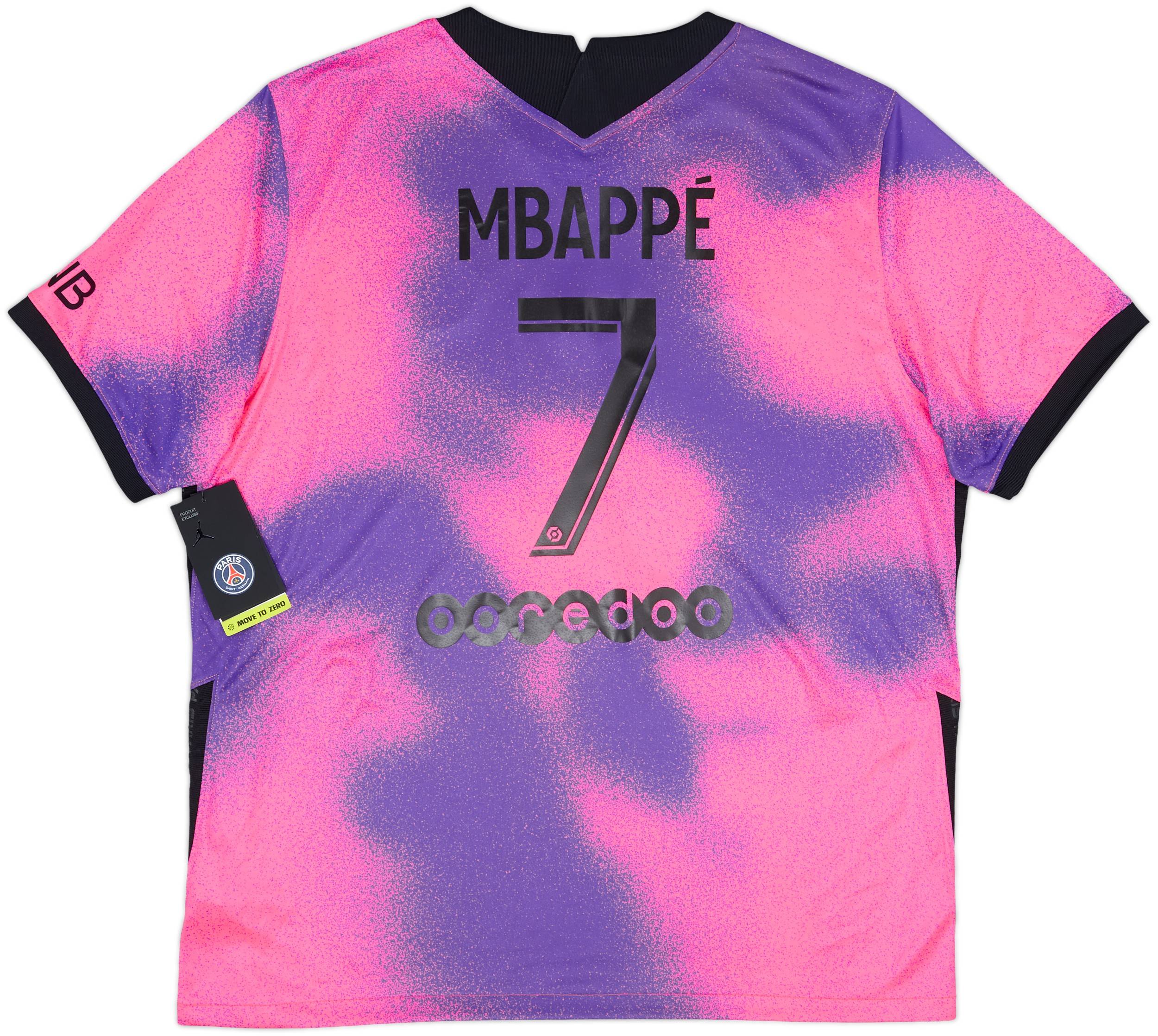 2020-21 Paris Saint-Germain Fourth Shirt Mbappe #7 (XL)
