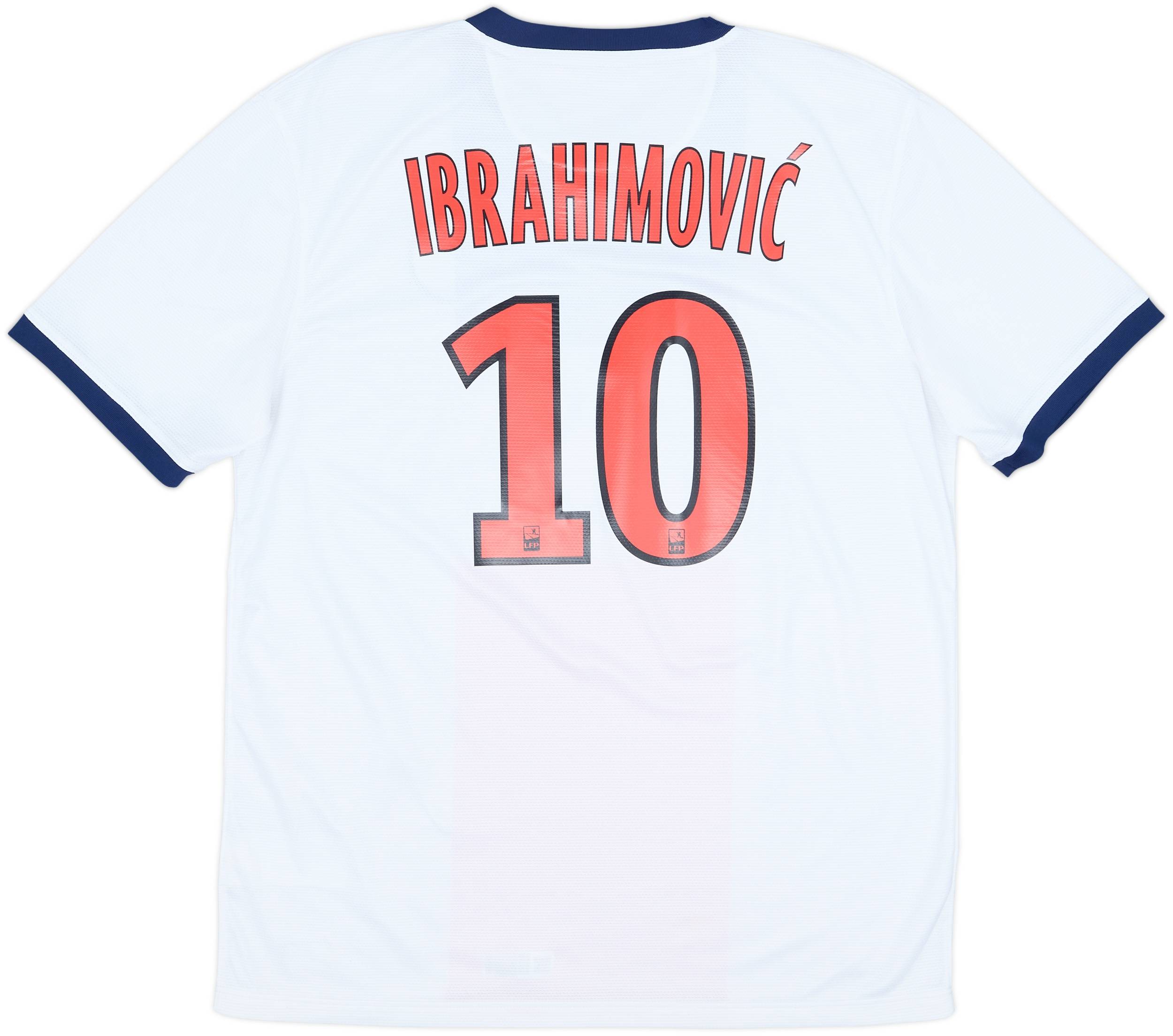 2013-14 Paris Saint-Germain Away Shirt Ibrahimovic #10 - 9/10 - (L)